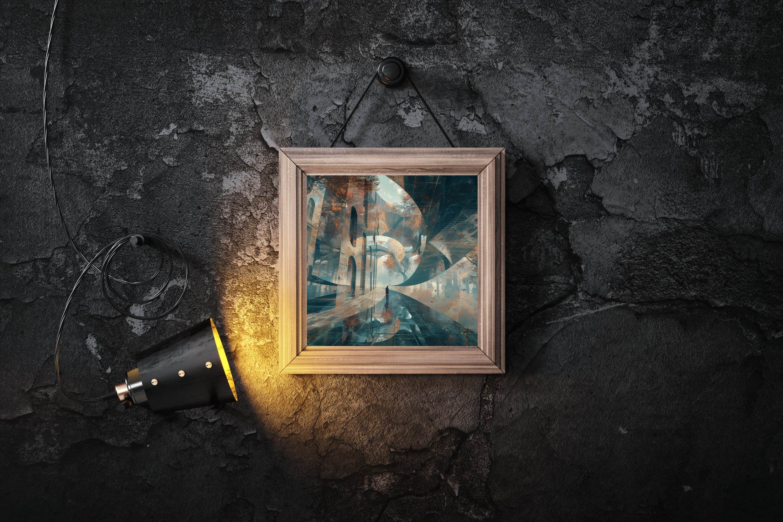 Digital Corridor Abstract Wall Art - beink online art store