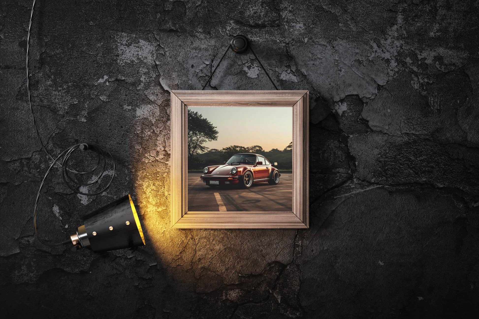 Porsche930 Turbo Red Wall Art - beink online art store
