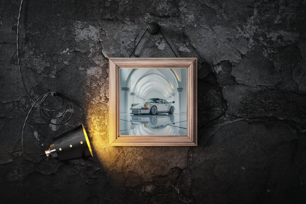Silver Porsche GTR 911 Wall Art - beink online art store
