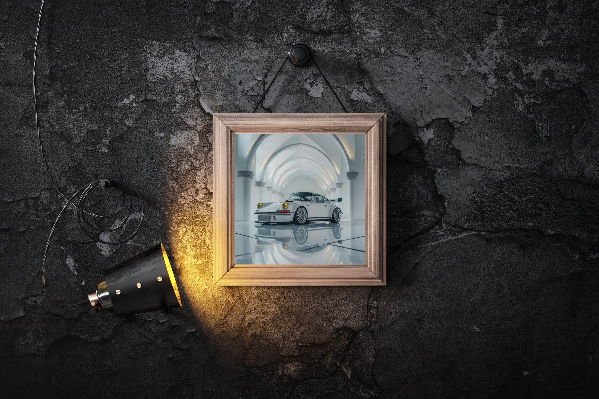 Silver Porsche GTR 911 Wall Art - beink online art store