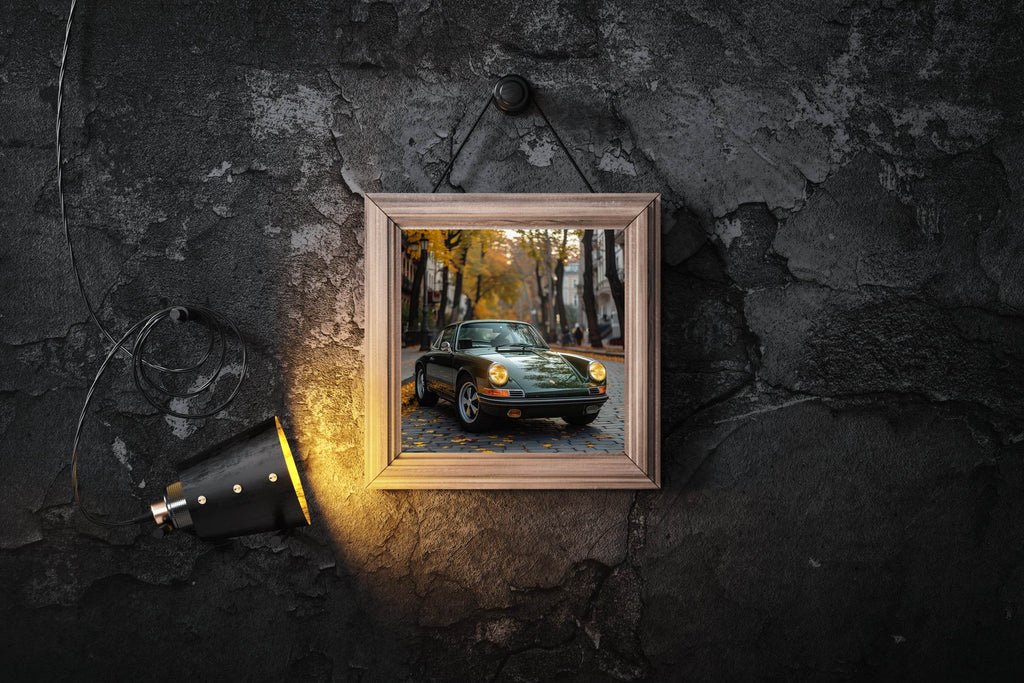 Green Porsche 911 Racing Wall Art - beink online art store
