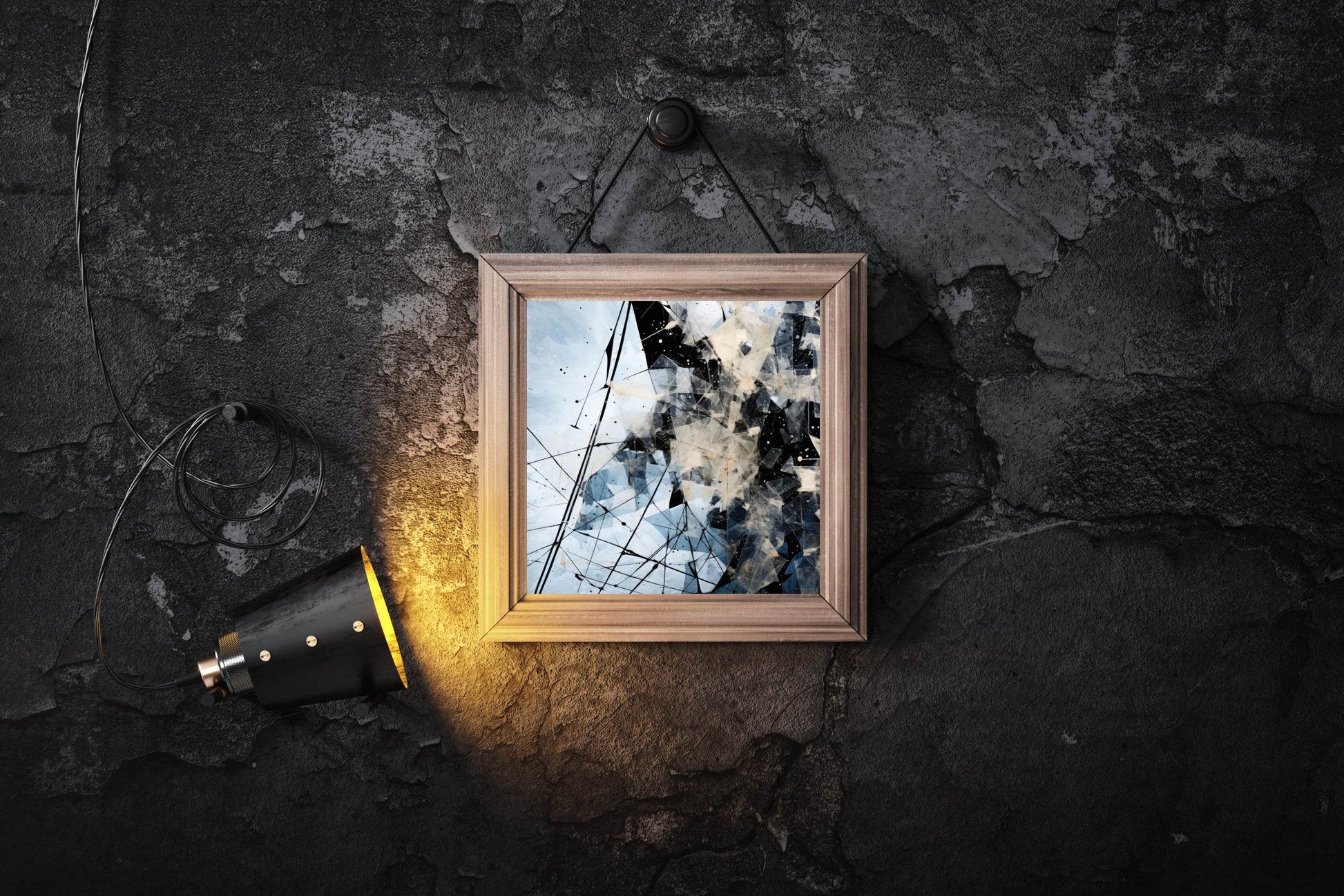 Broken Glass Abstract Wall Art - beink online art store