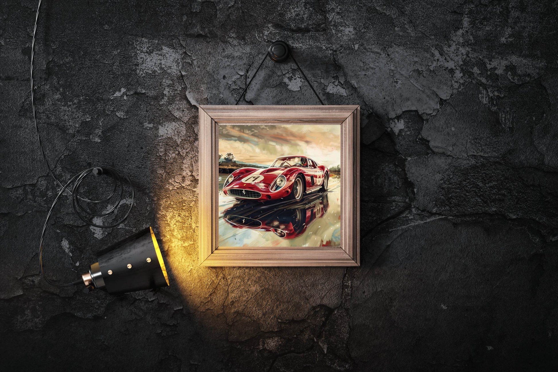 Ferrari 250 Gto Red Wall Art - beink online art store