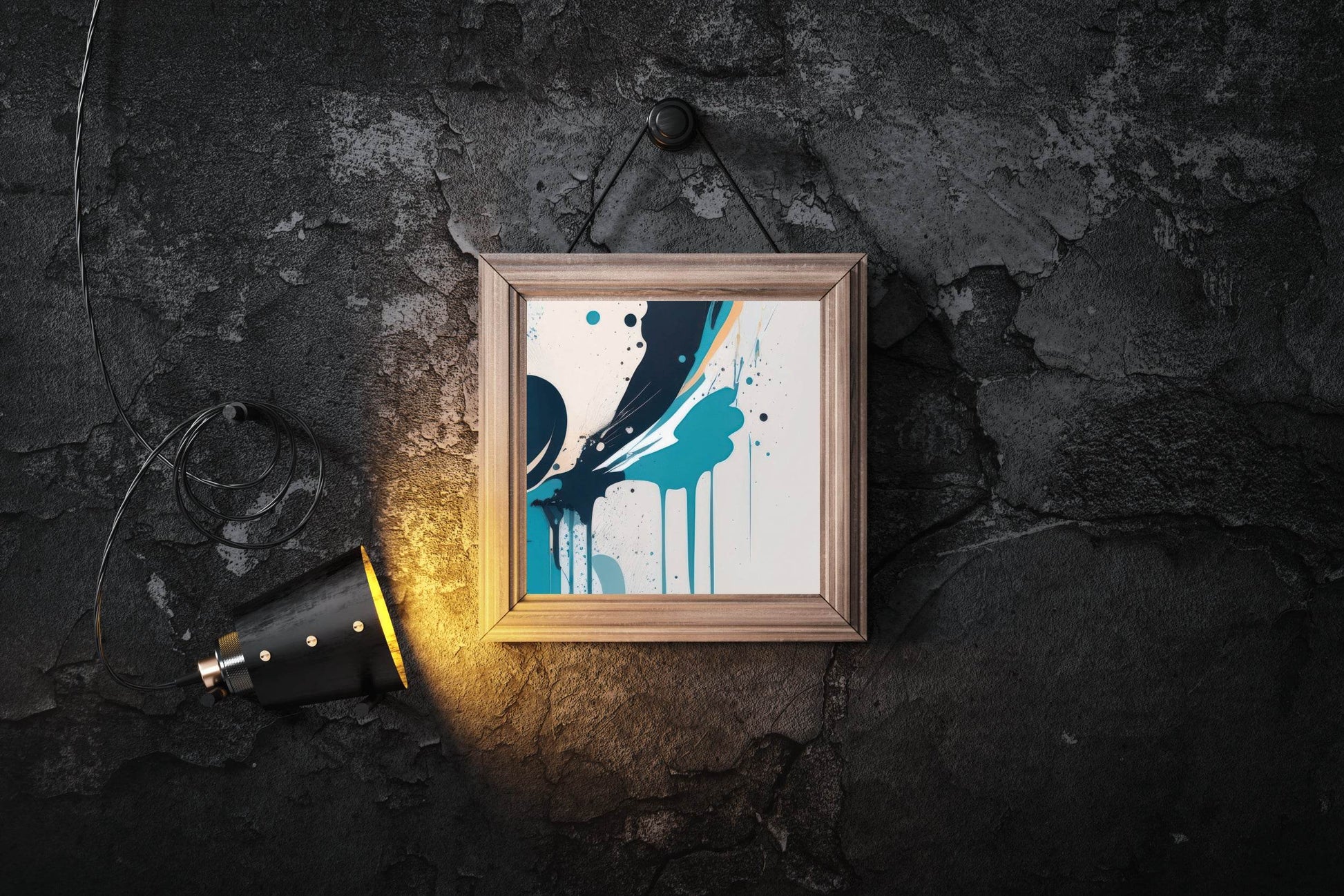 Liquid Paint On The Wall Abstract Wall Art - beink online art store