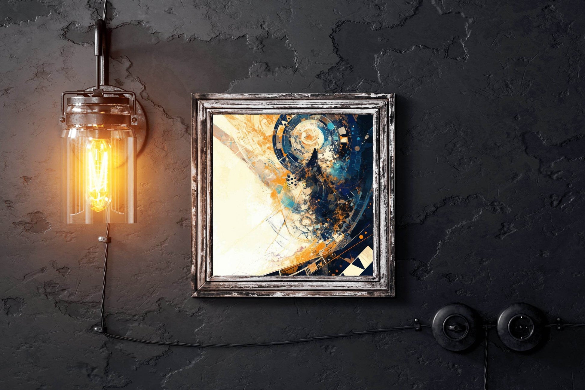 Clock Abstract Wall Art - beink online art store