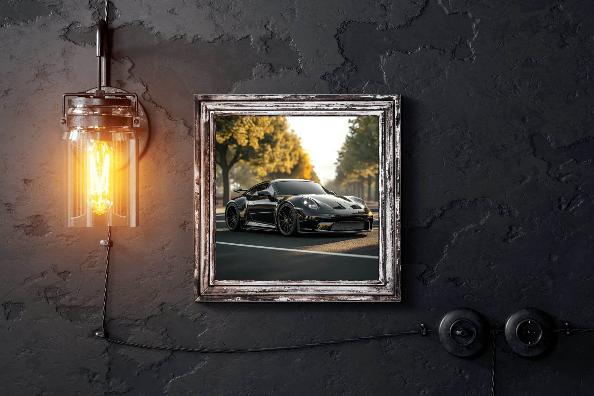 Porsche911 Coupe Wall Art - beink online art store