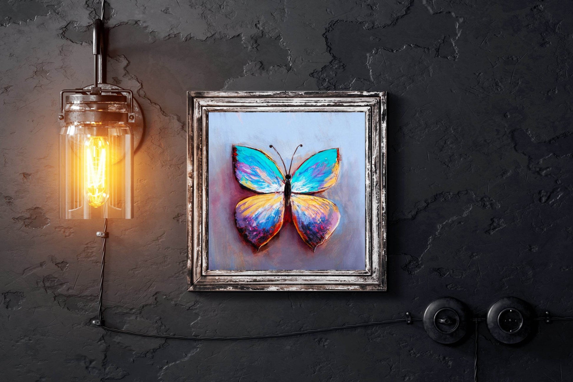 Colorful Butterfly Painting Wall Art - beink online art store