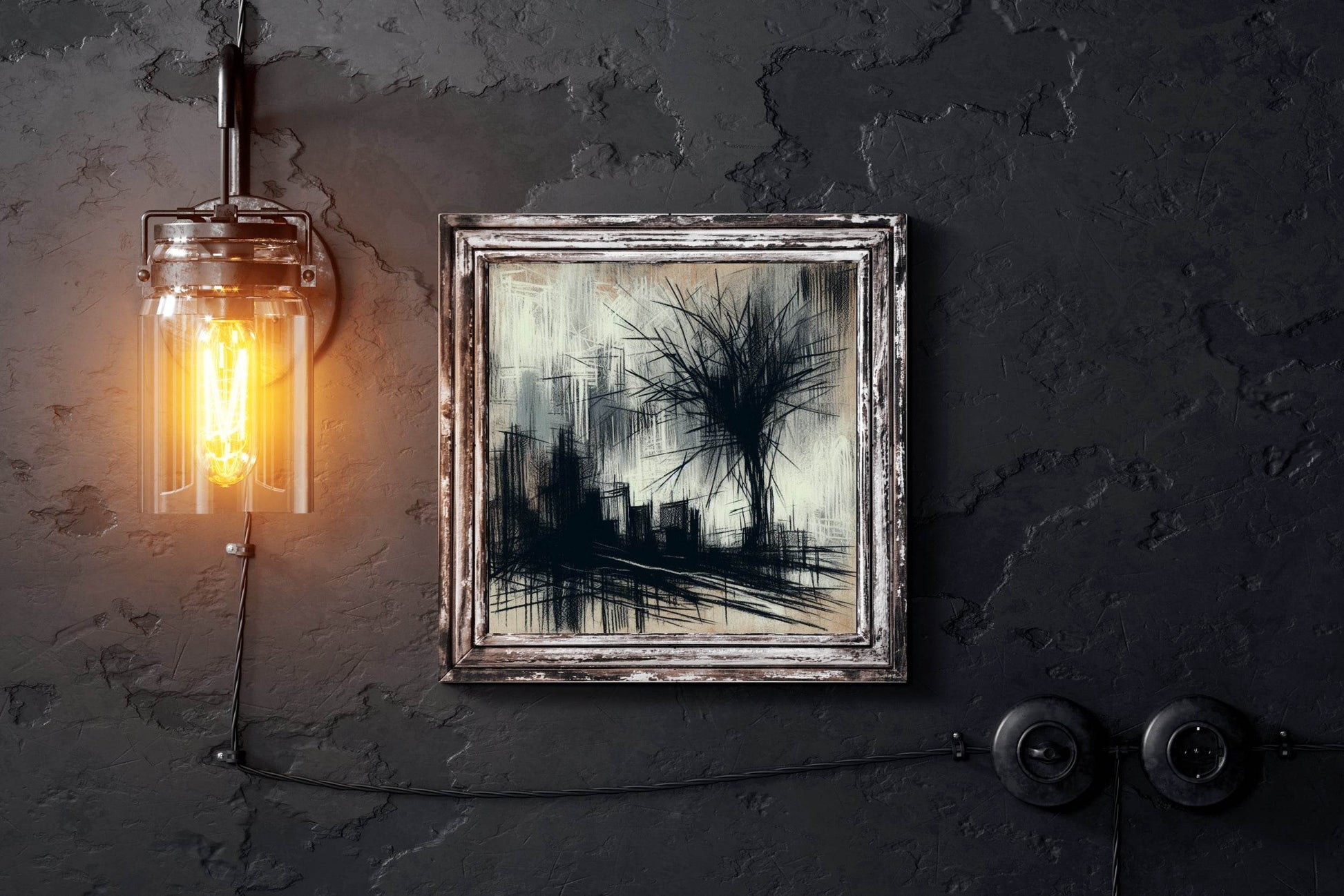 Creative Road Side Visualization Abstract Wall Art - beink online art store