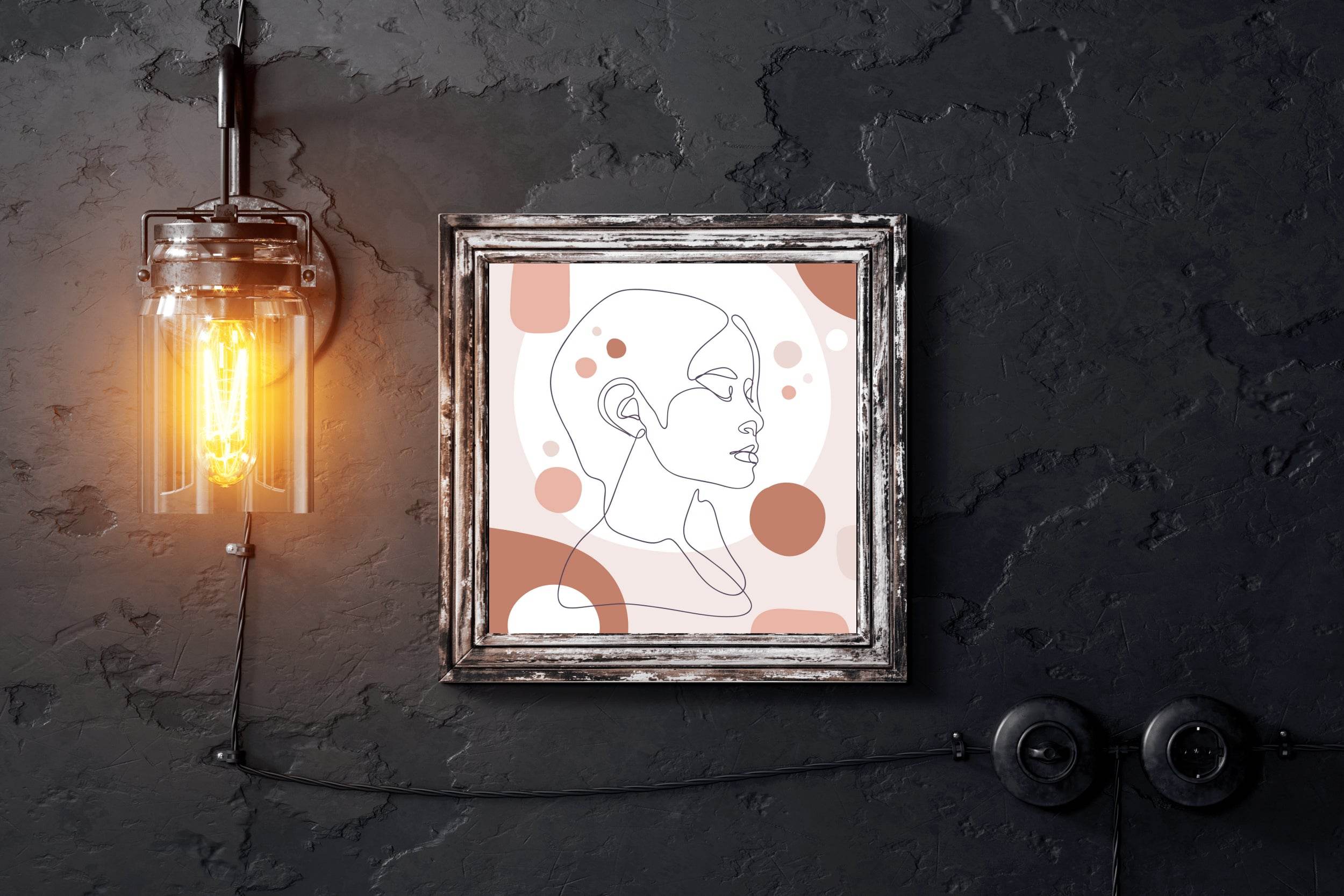 The Face a Chinese Woman Wall Art - beink online art store
