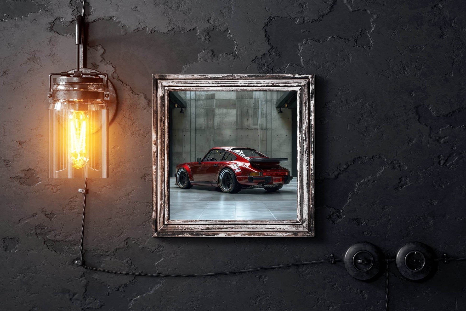 Back Porsche 911 Sport Wall Art - beink online art store