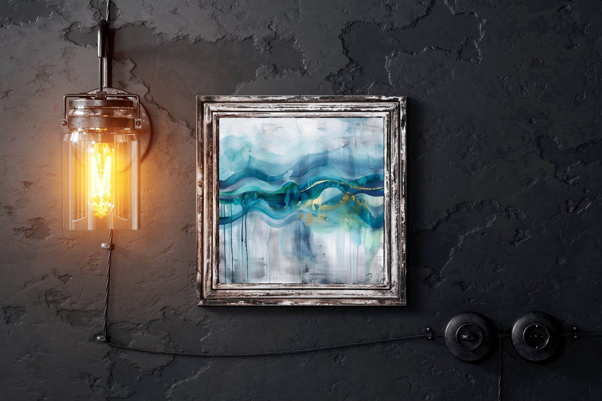 Water Paint Abstract Wall Art - beink online art store