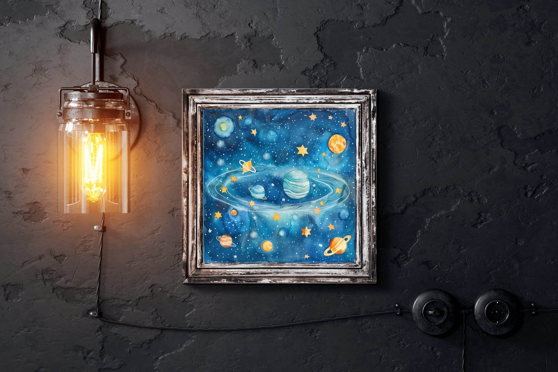 Kids Solar System Exploring the Night Sky - beink online art store