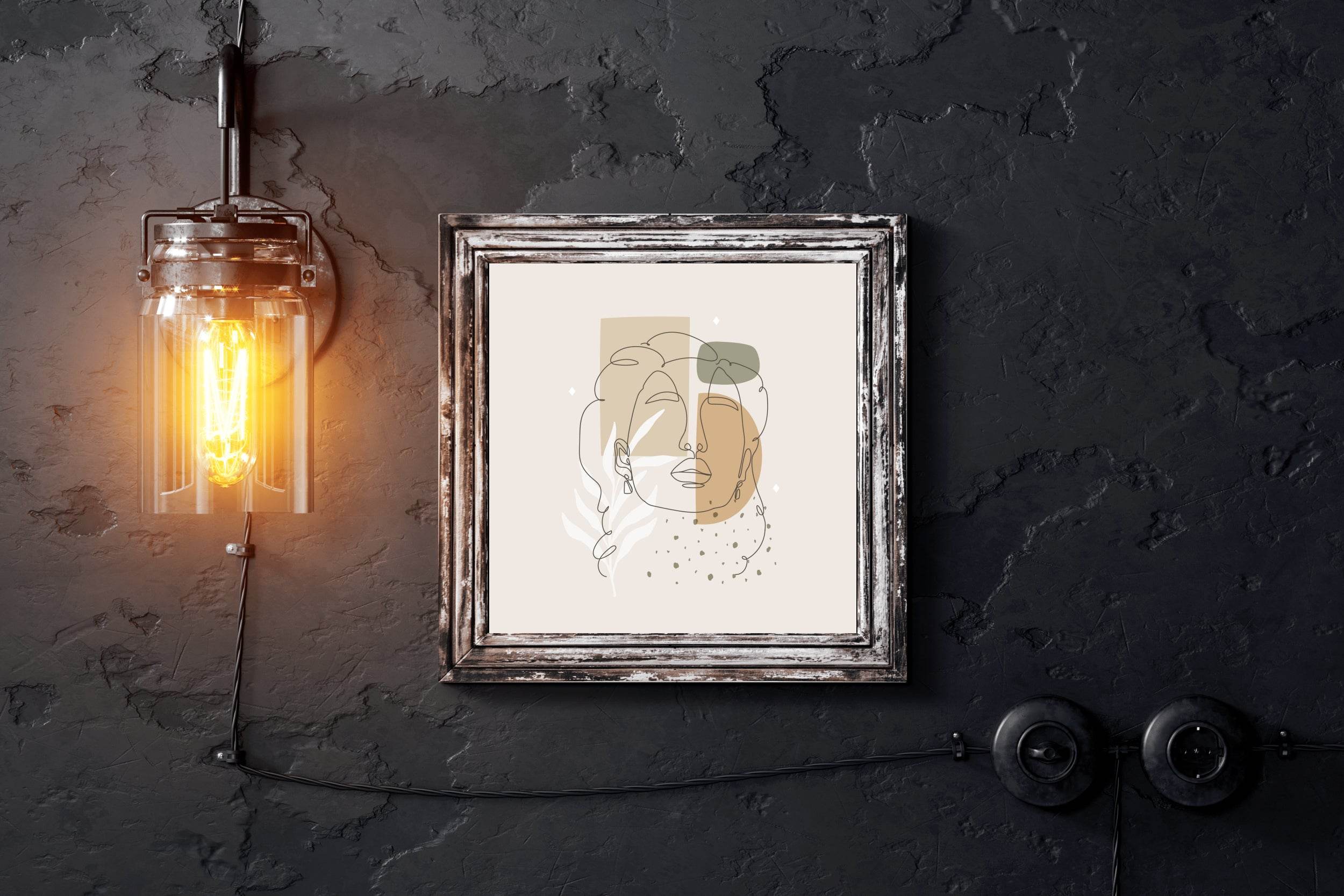 Line Art Design Wall Art - beink online art store