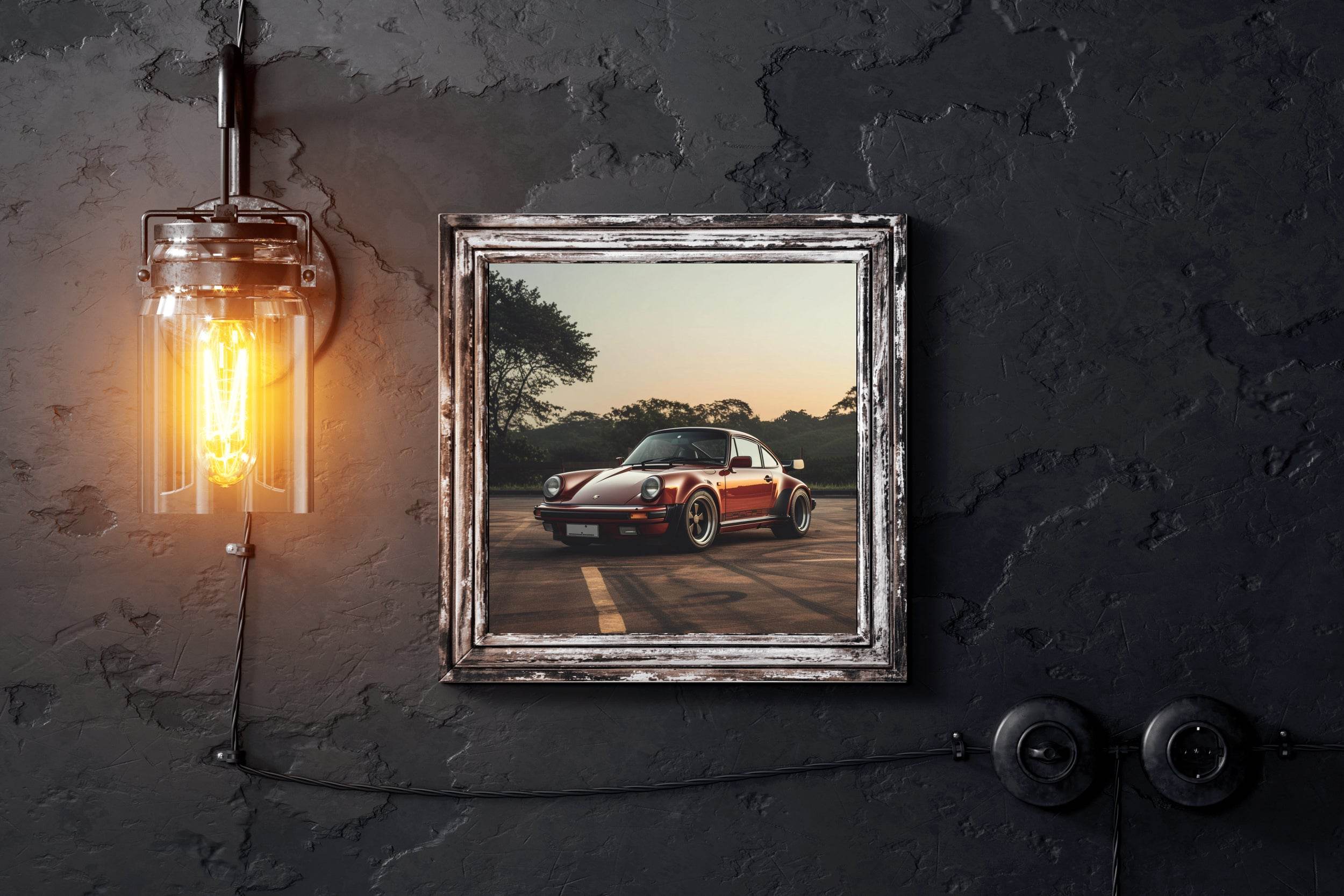Porsche930 Turbo Red Wall Art - beink online art store