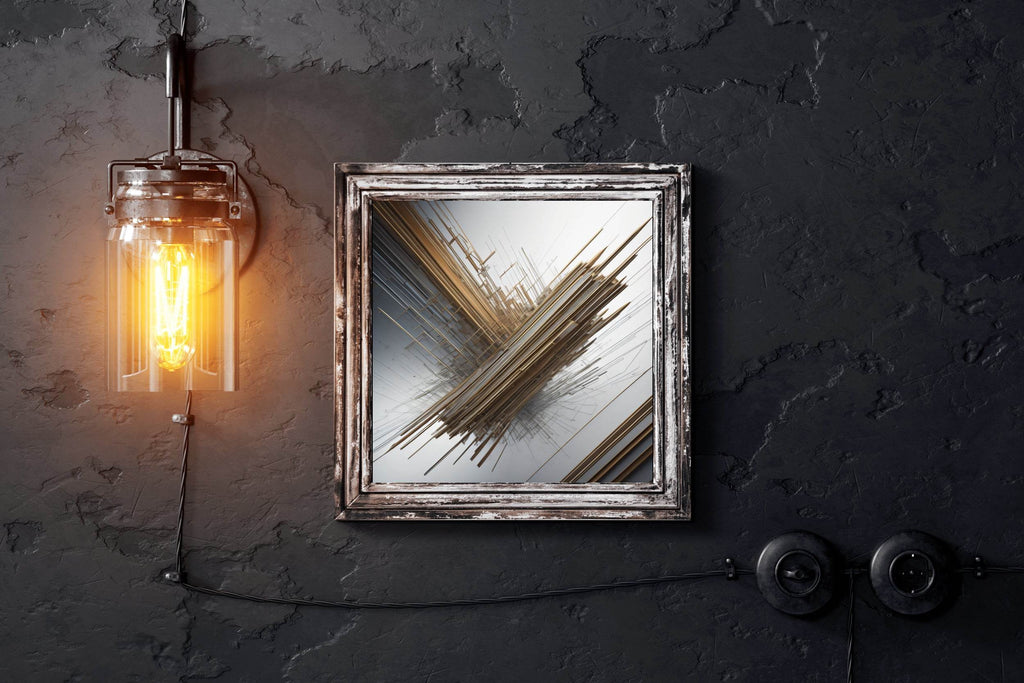 3D Spiral Fractal Design Abstract Wall Art - beink online art store
