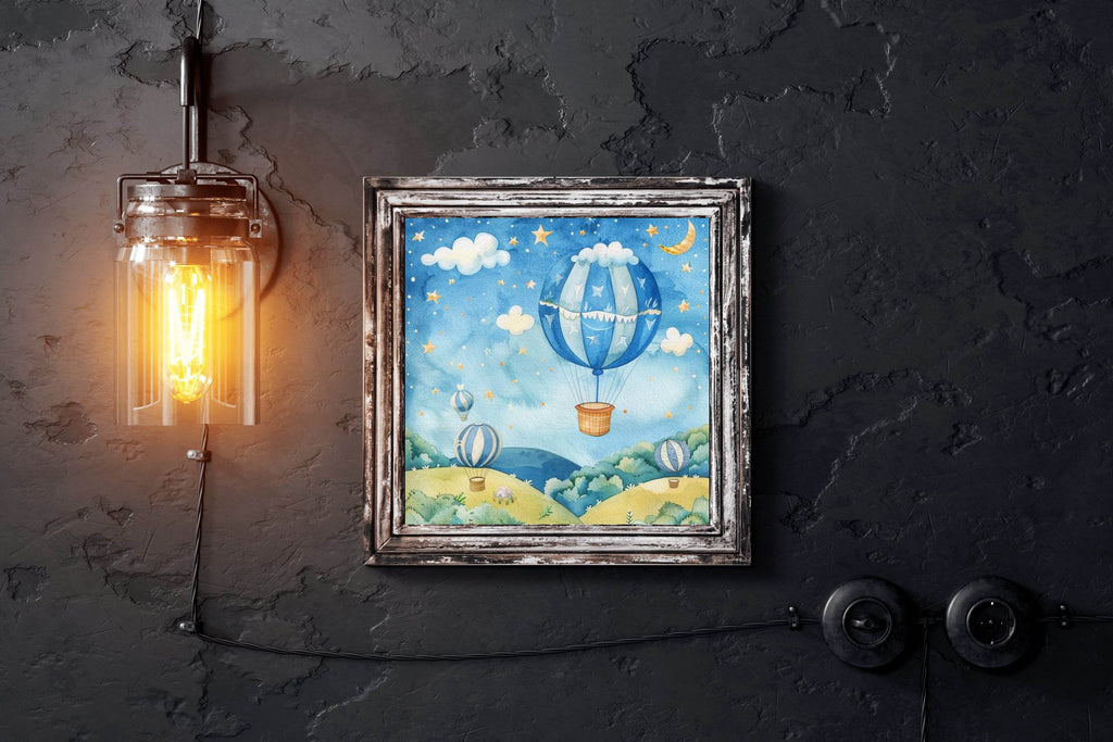 Watercolor Painting of Hot Air Balloon - beink online art store