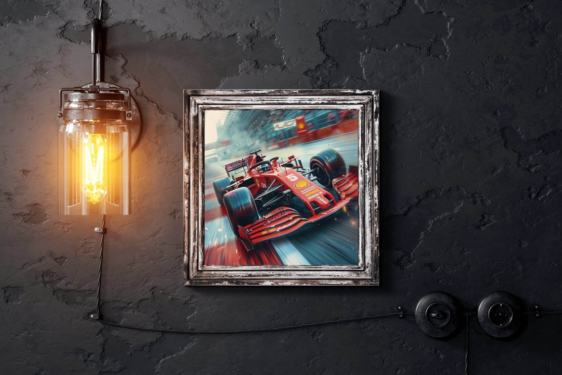 Formula 1 Metal Car Wall Art - beink online art store
