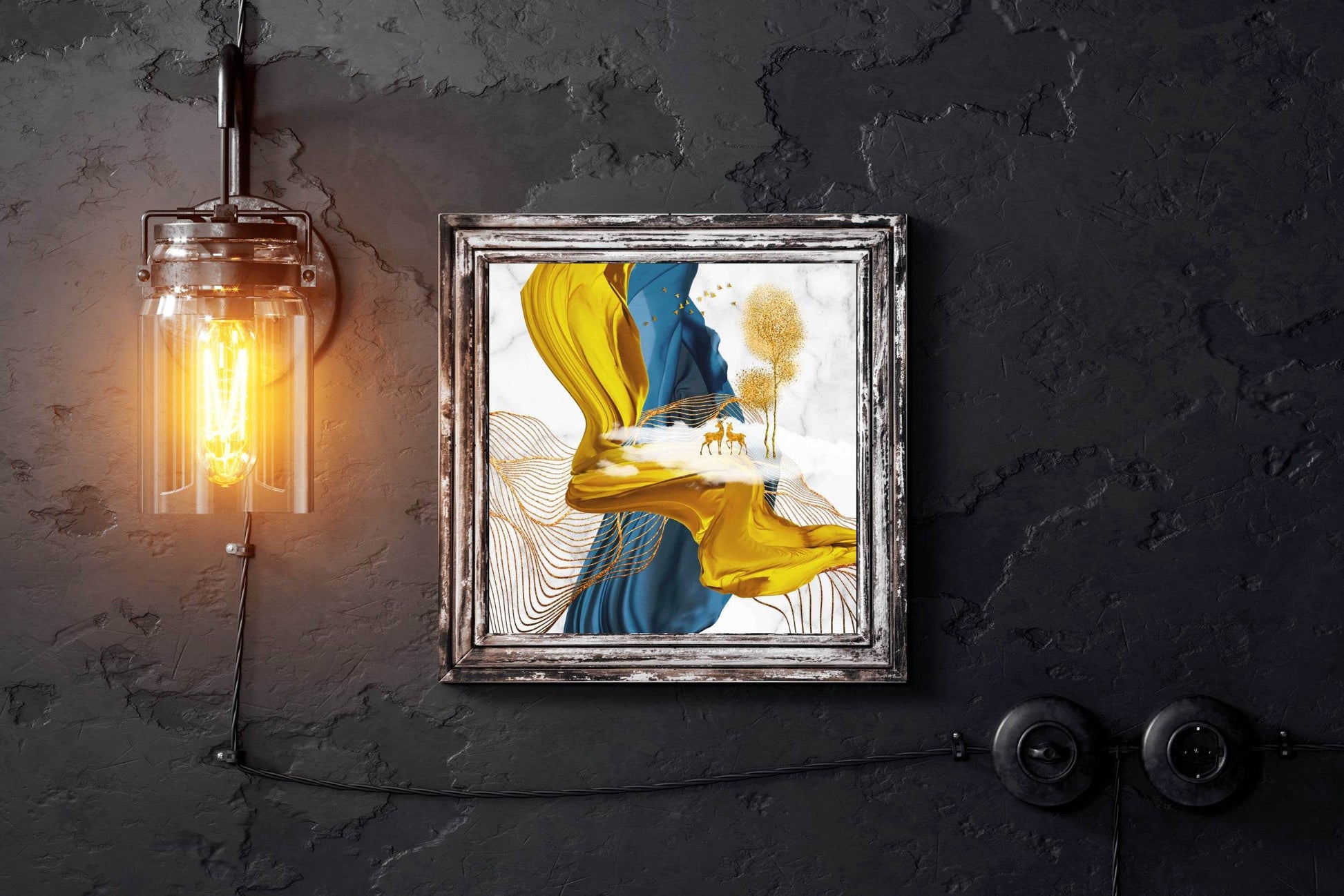 Elegant Dear View Abstract Wall Art - beink online art store