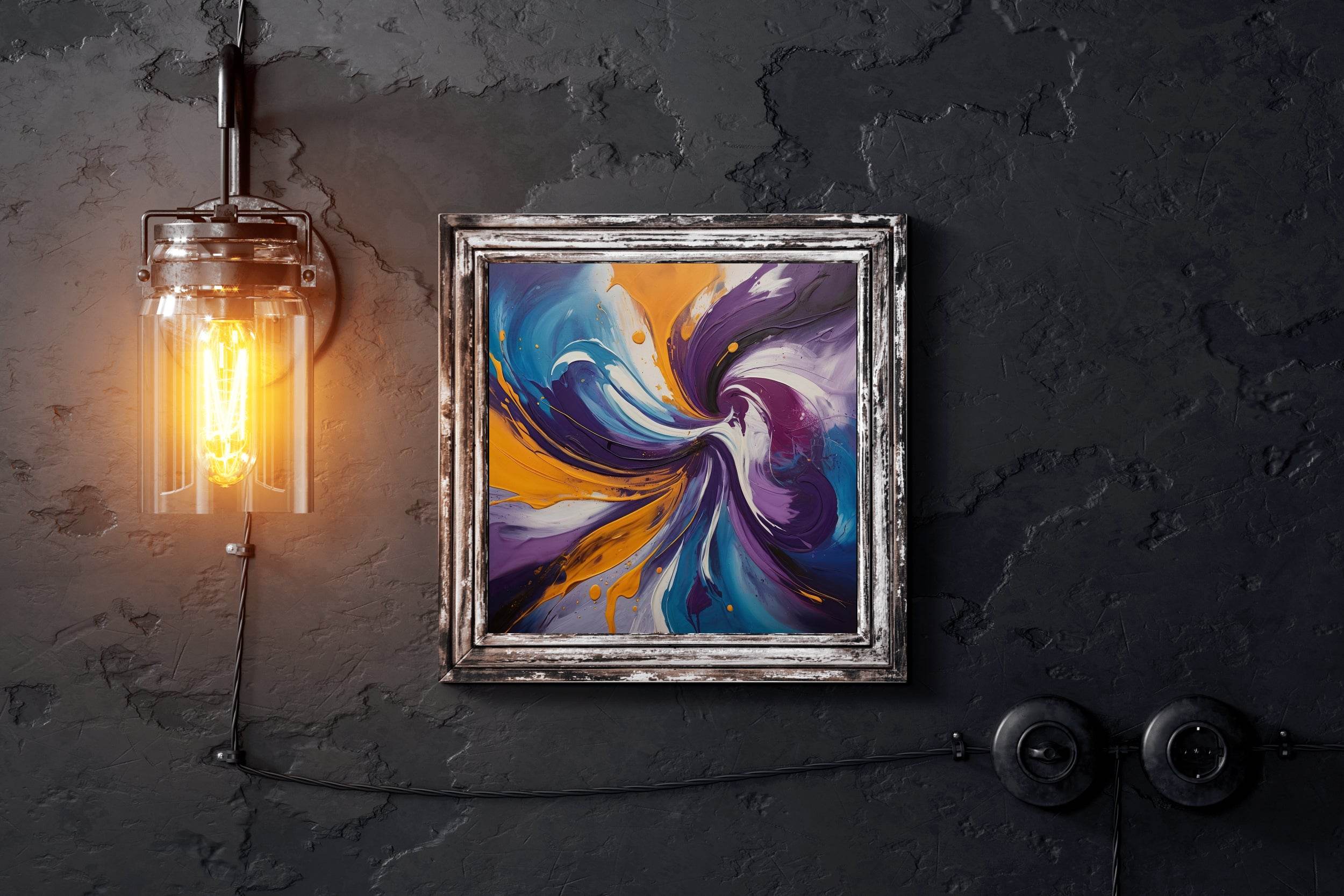 Flower Style Oil Paint Abstract Wall Art - beink online art store