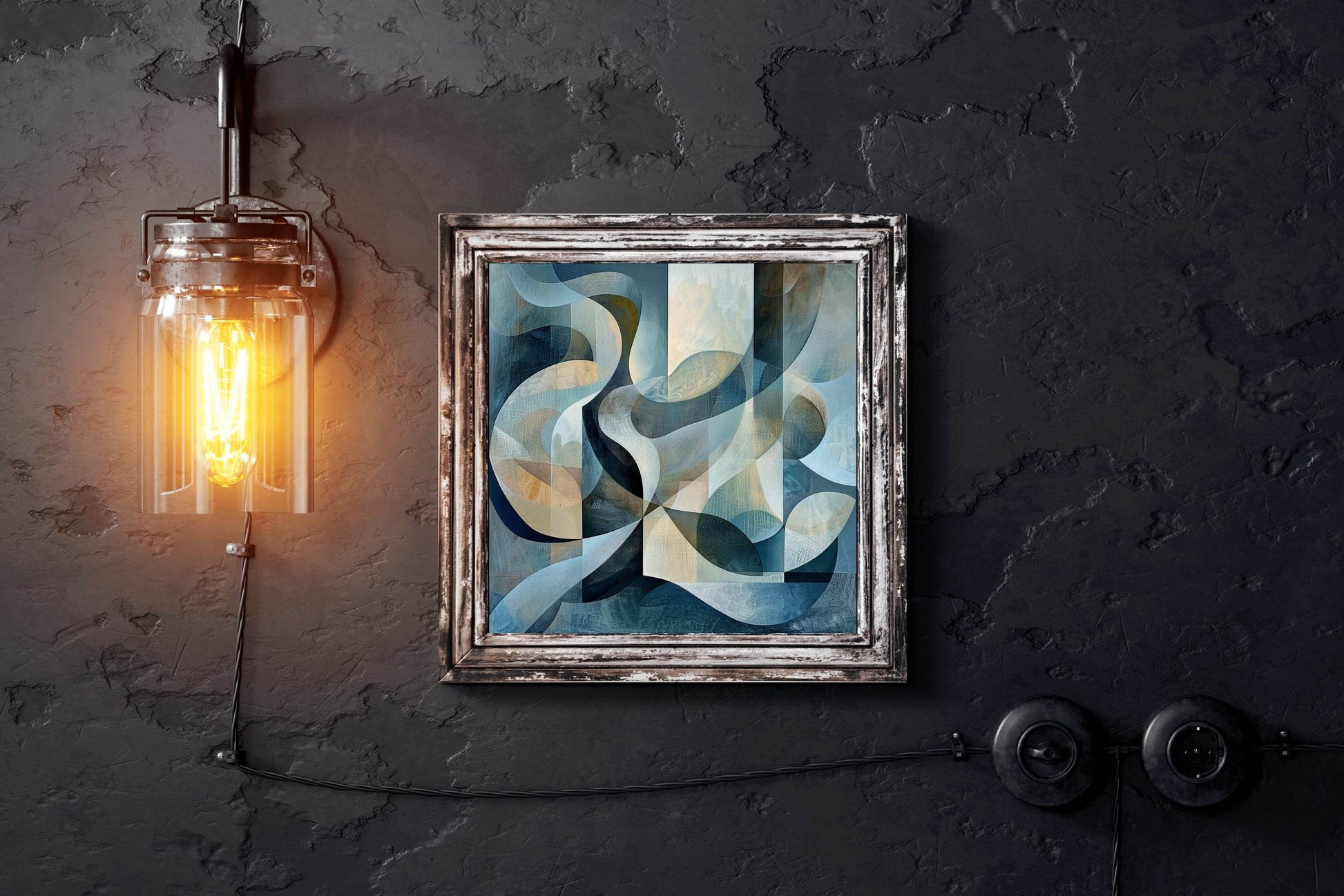 Wall Geometric Shape Abstract Wall Art - beink online art store