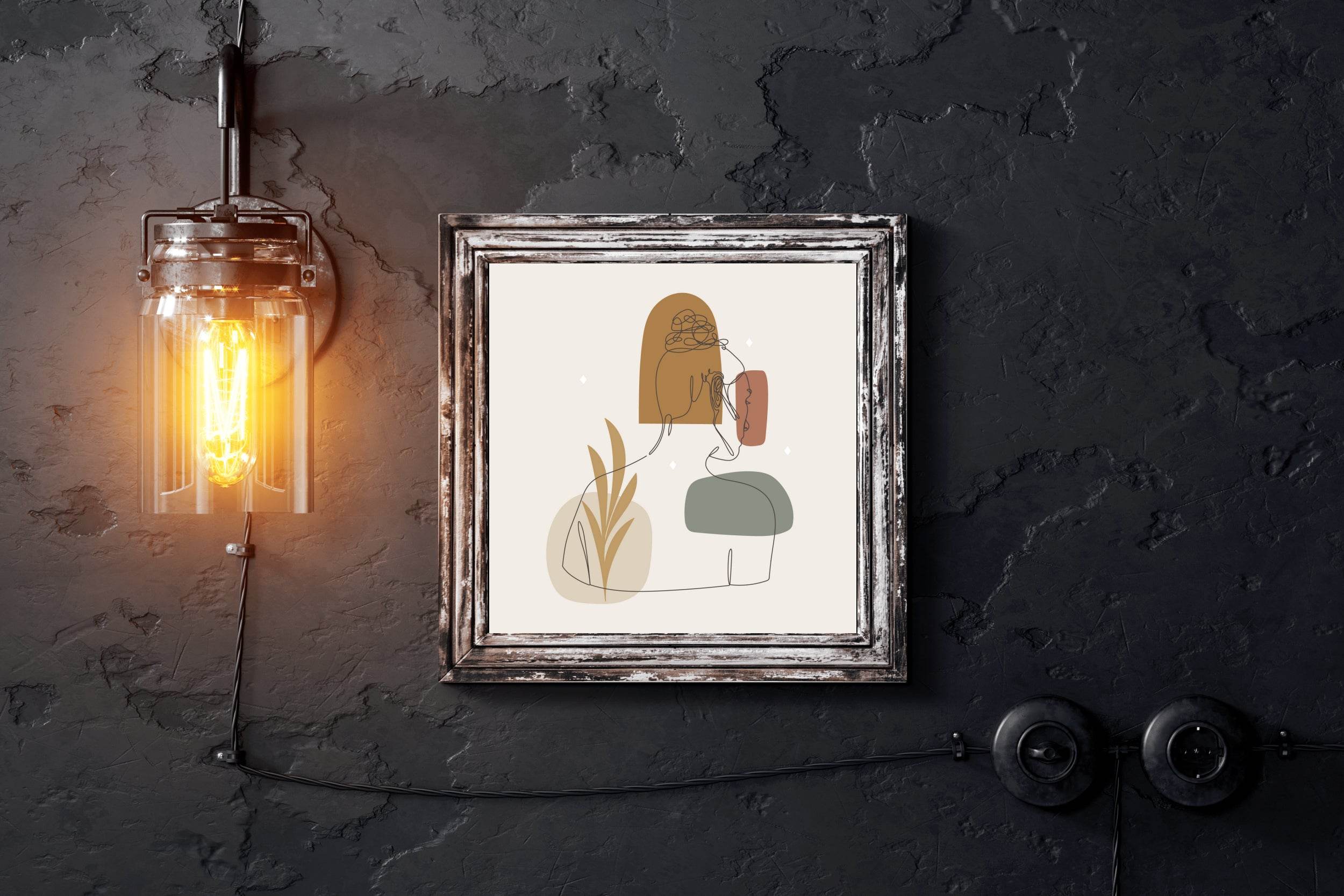Behind The Beautiful Body of Woman Wall Art - beink online art store