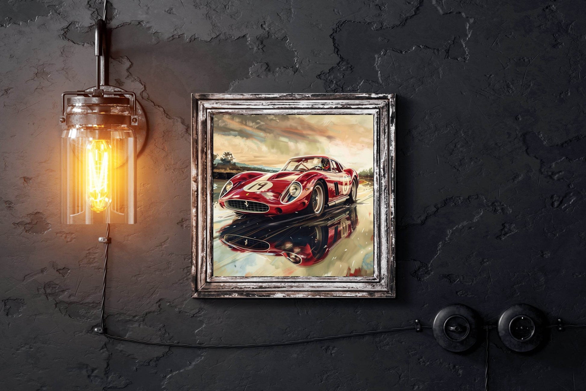 Ferrari 250 Gto Red Wall Art - beink online art store