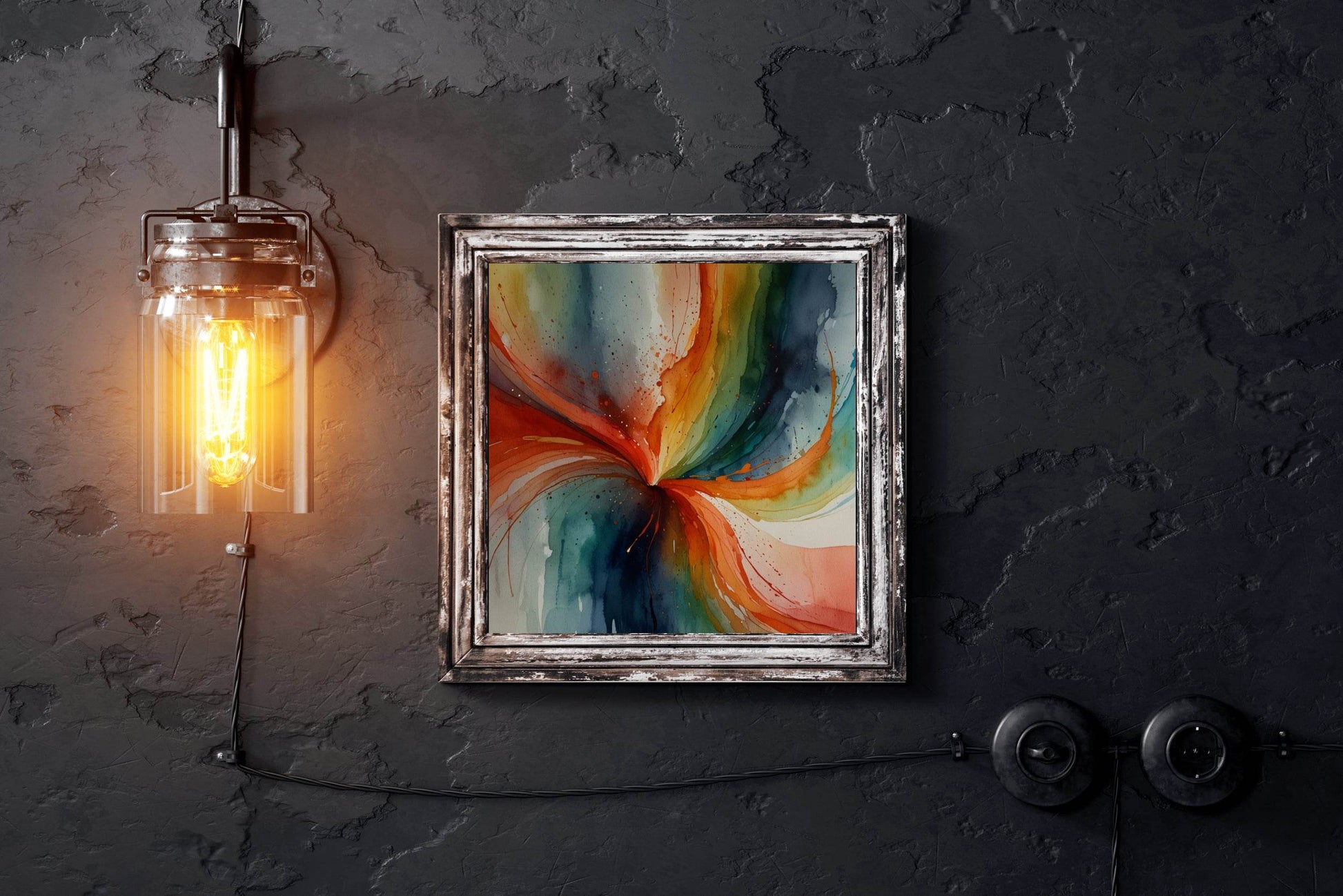 Oil Painting Color Abstract Wall Art - beink online art store