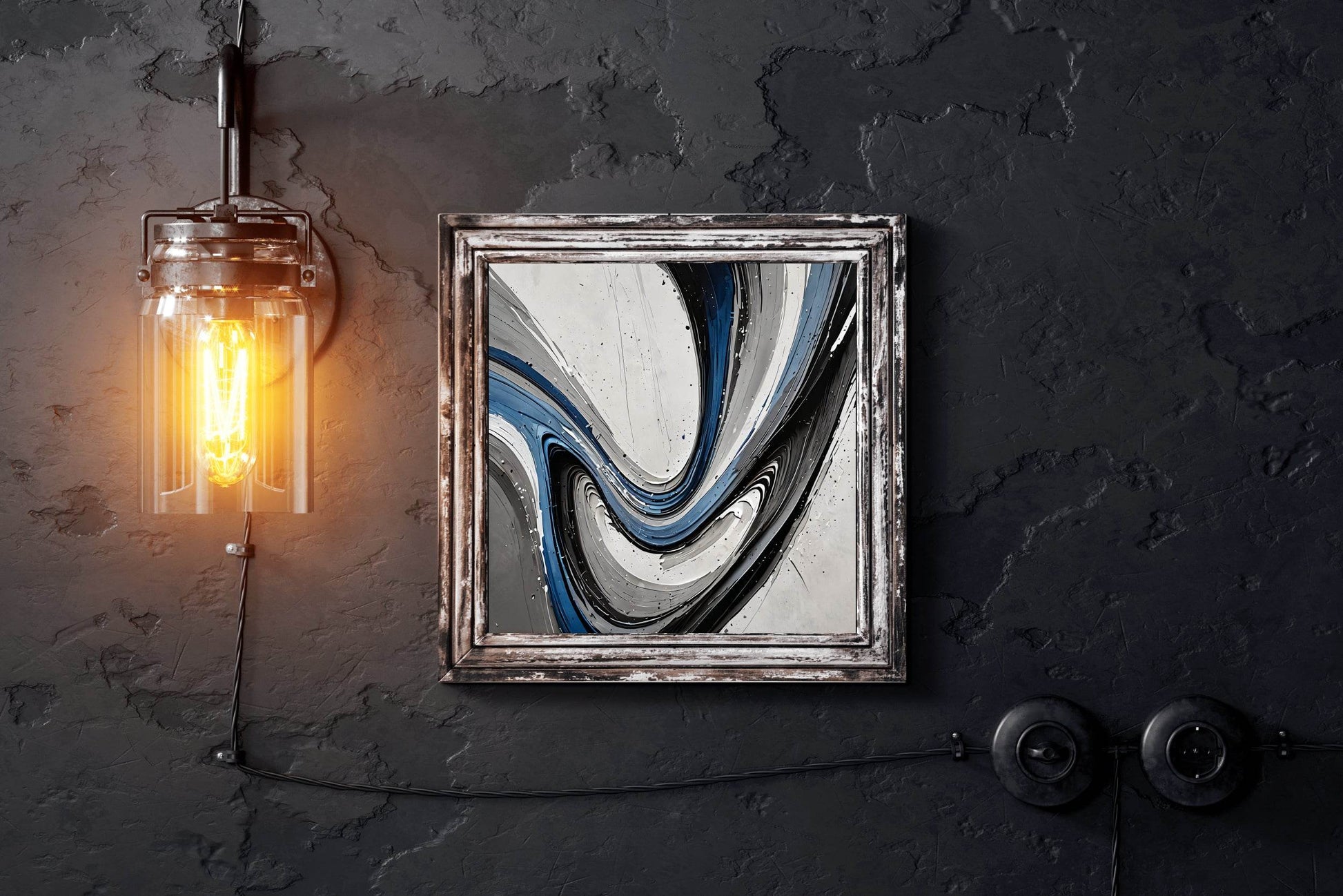 Dirt Road Painting Abstract Wall Art - beink online art store