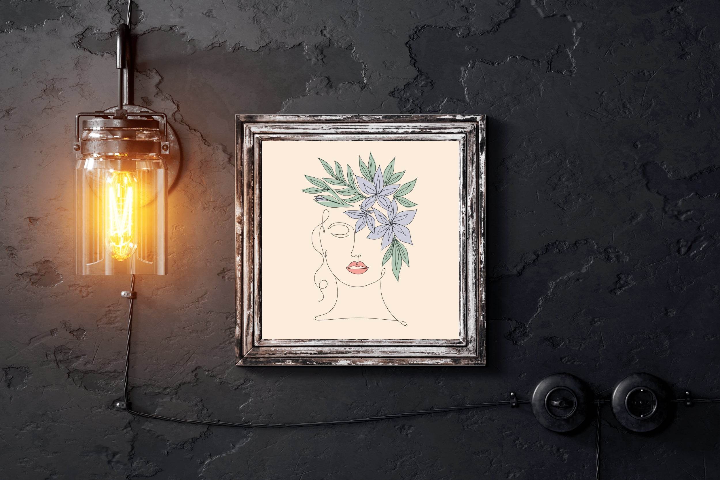 Olive Leaf Wreath Wall Art - beink online art store