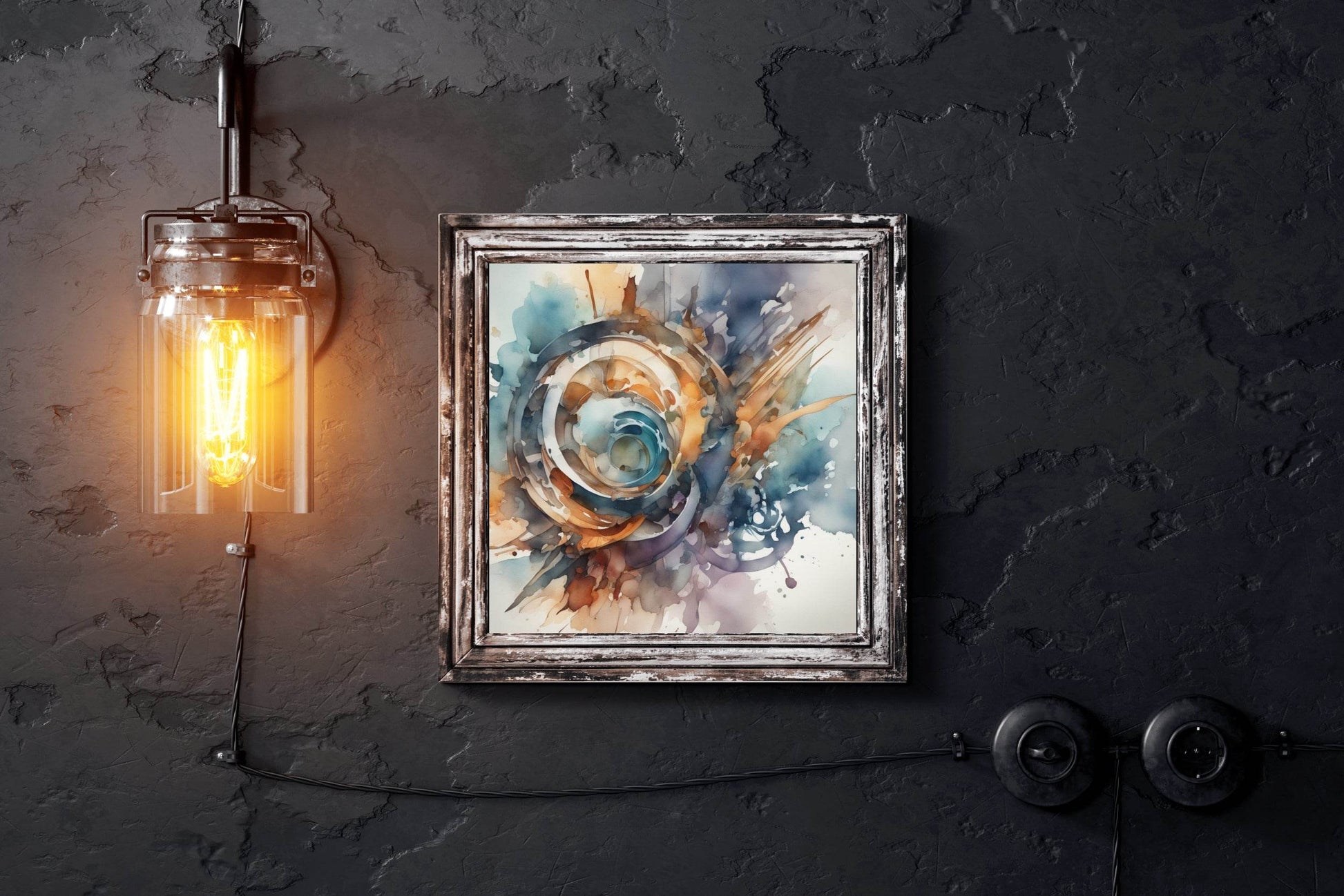 Color Splash Abstract Wall Art - beink online art store