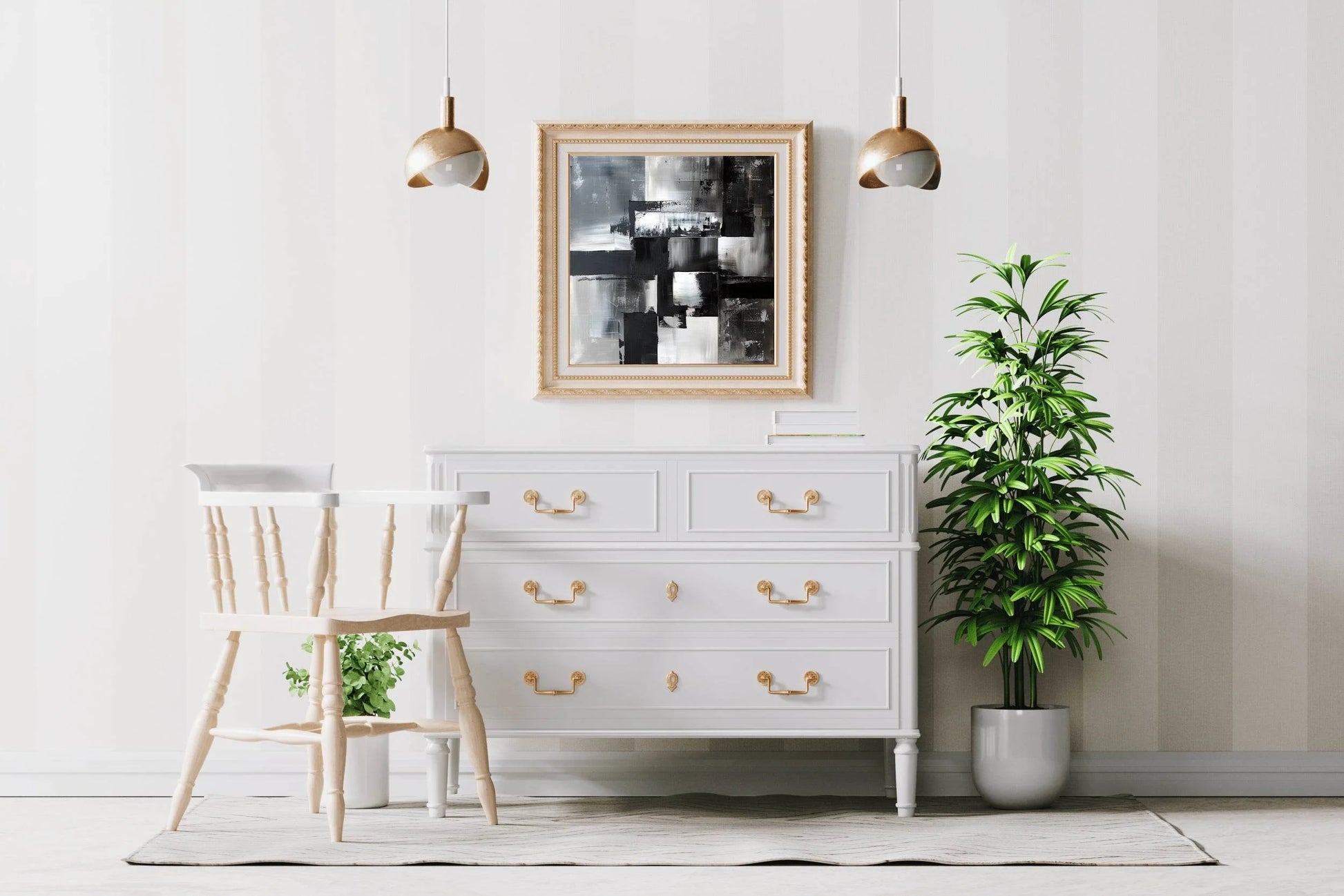 Monochrome Reflections Modren Wall Art - beink online art store