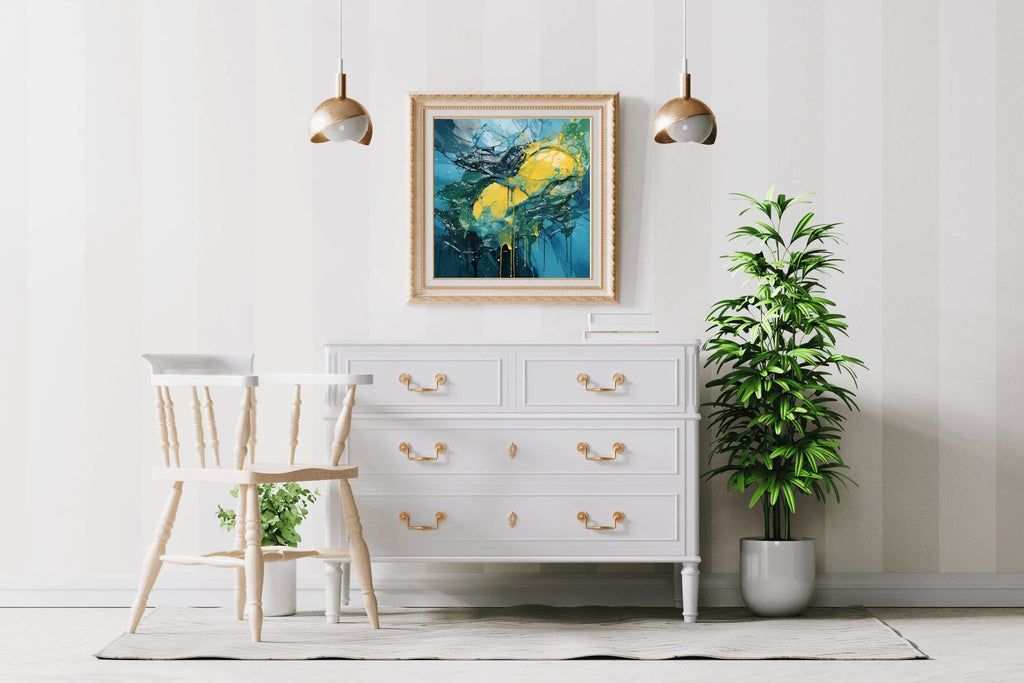 3D Effect Multi Color Brush Strokes Abstract Wall Art - beink online art store