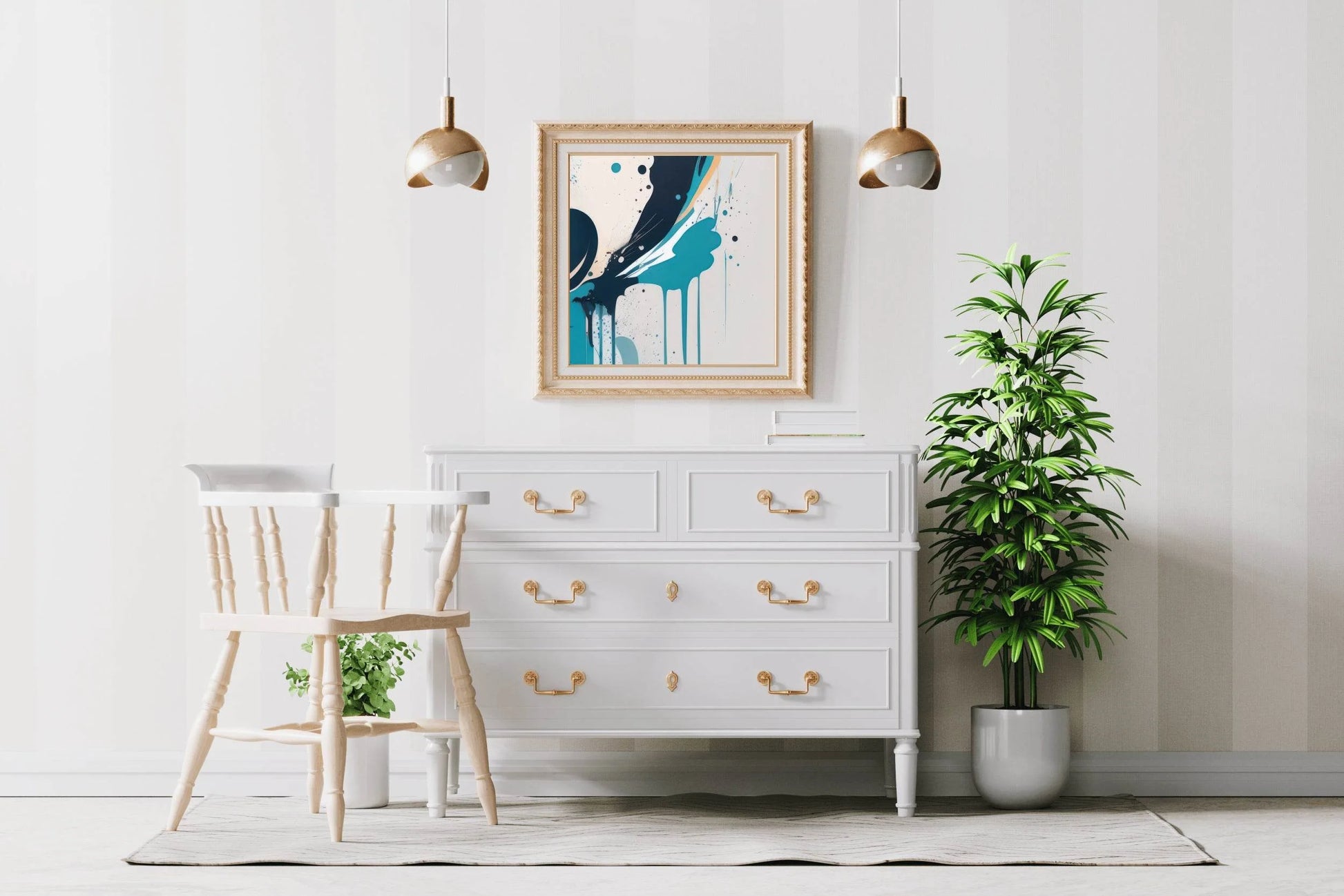 Liquid Paint On The Wall Abstract Wall Art - beink online art store