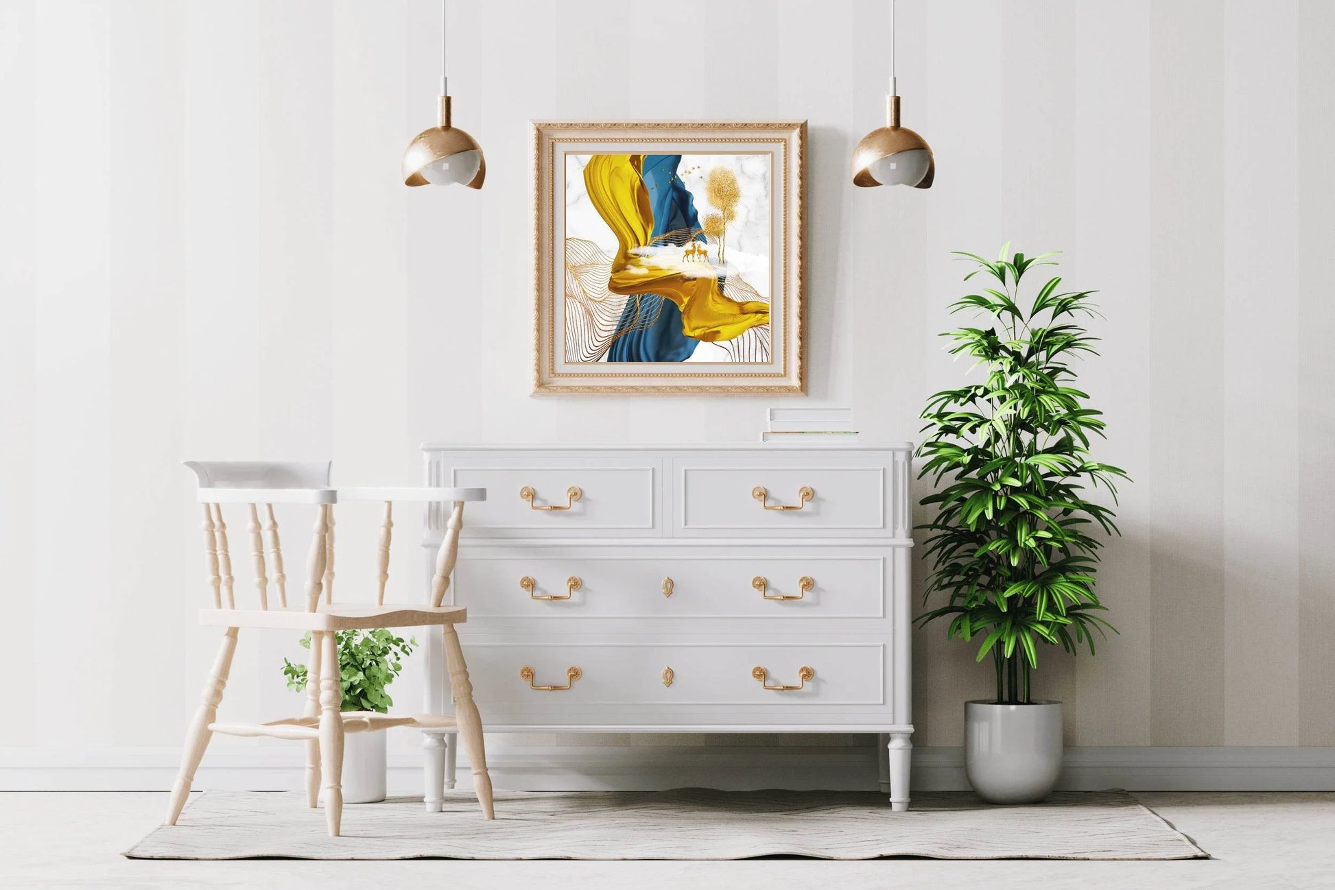 Elegant Dear View Abstract Wall Art - beink online art store