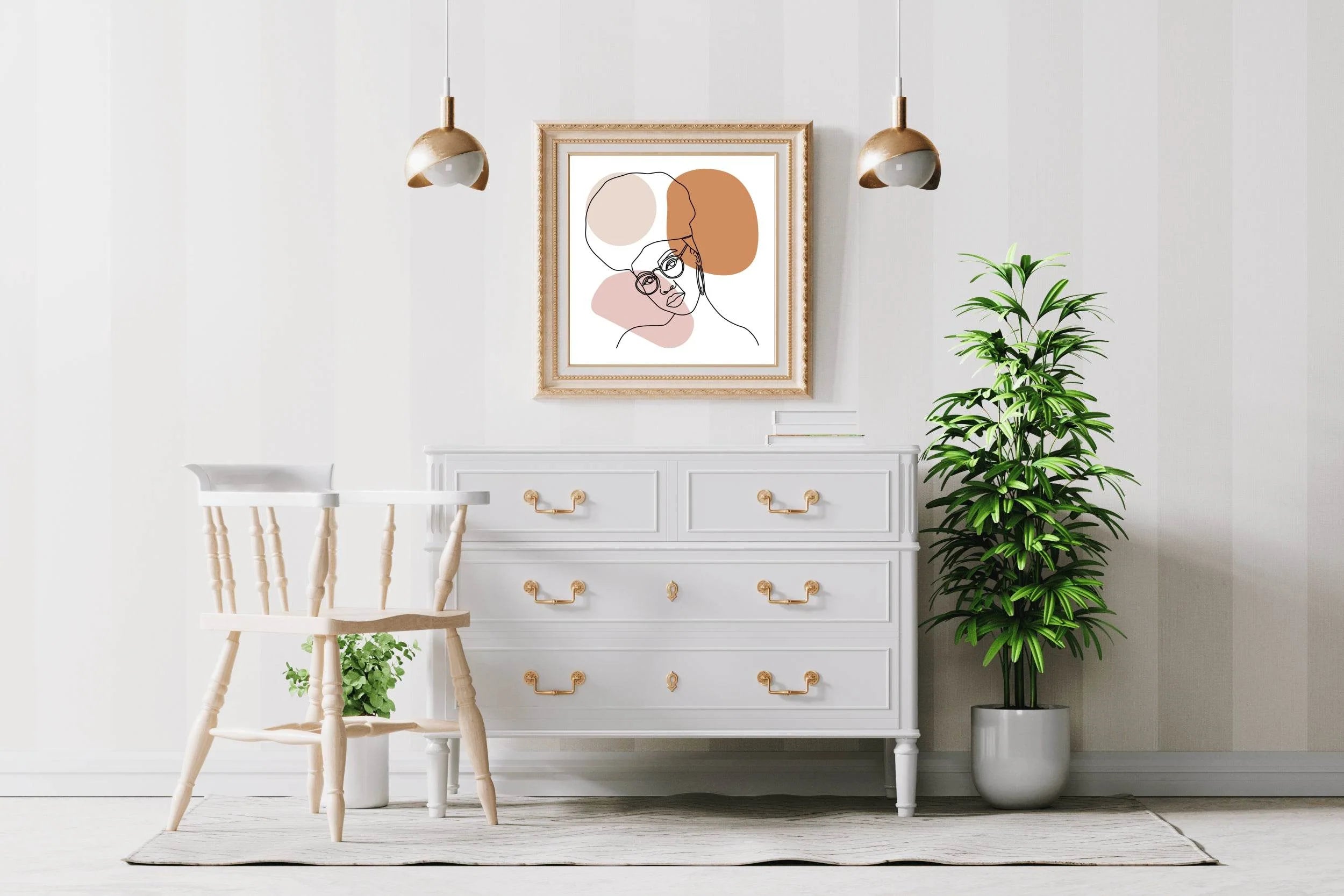 Boho Girl Wall Art - beink online art store