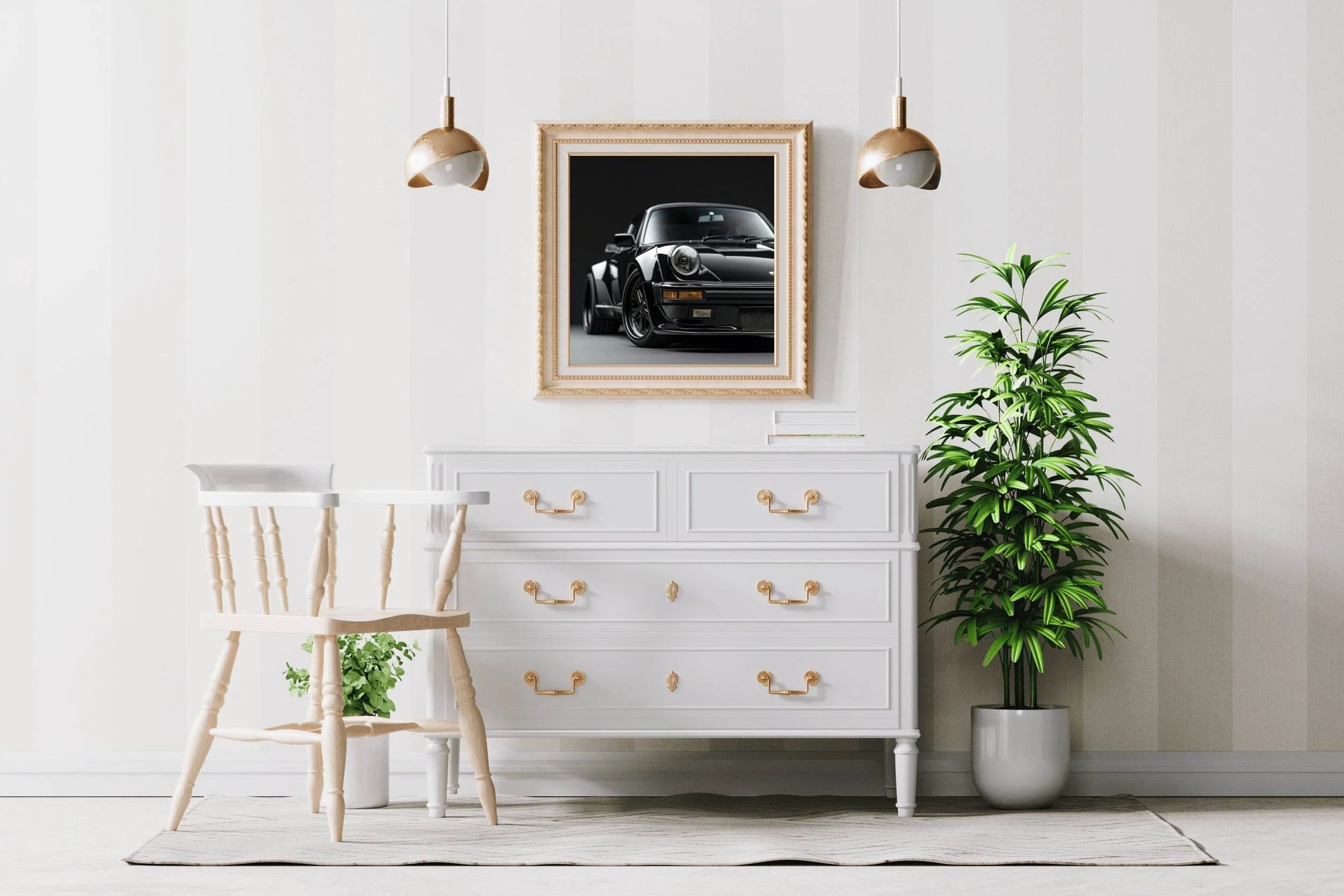 Porsche 911 Turbo (Black Bird) Wall Art - beink online art store