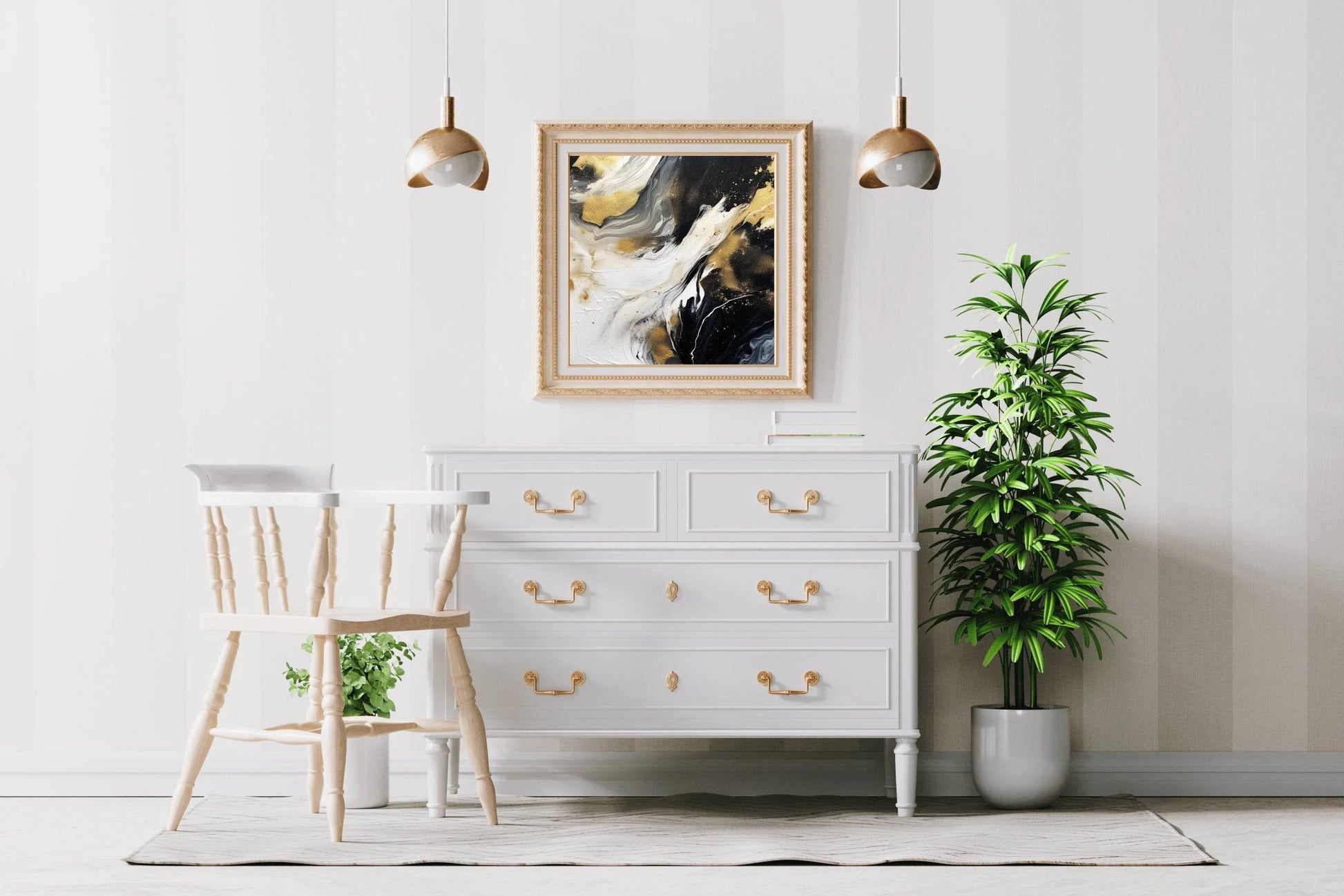 Sharp Smoky Black Brush Stroke Wall Art - beink online art store