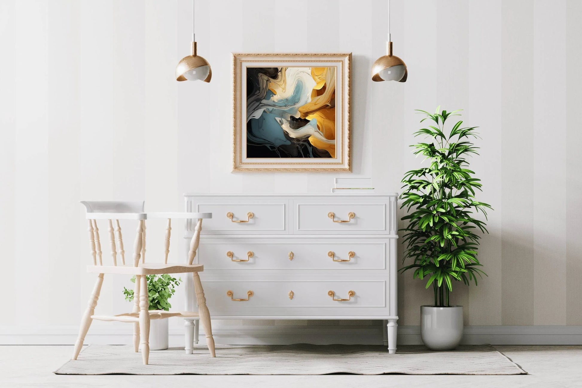 Oil Paint Strokes Abstract Wall Art - beink online art store