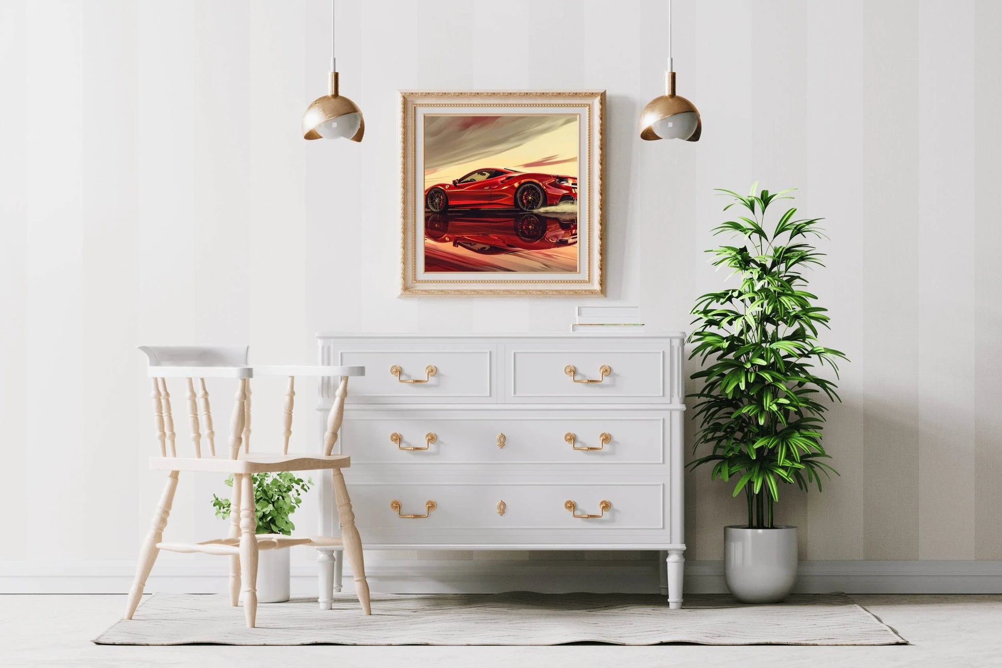 Metal Ferrari 488 Wall Art - beink online art store