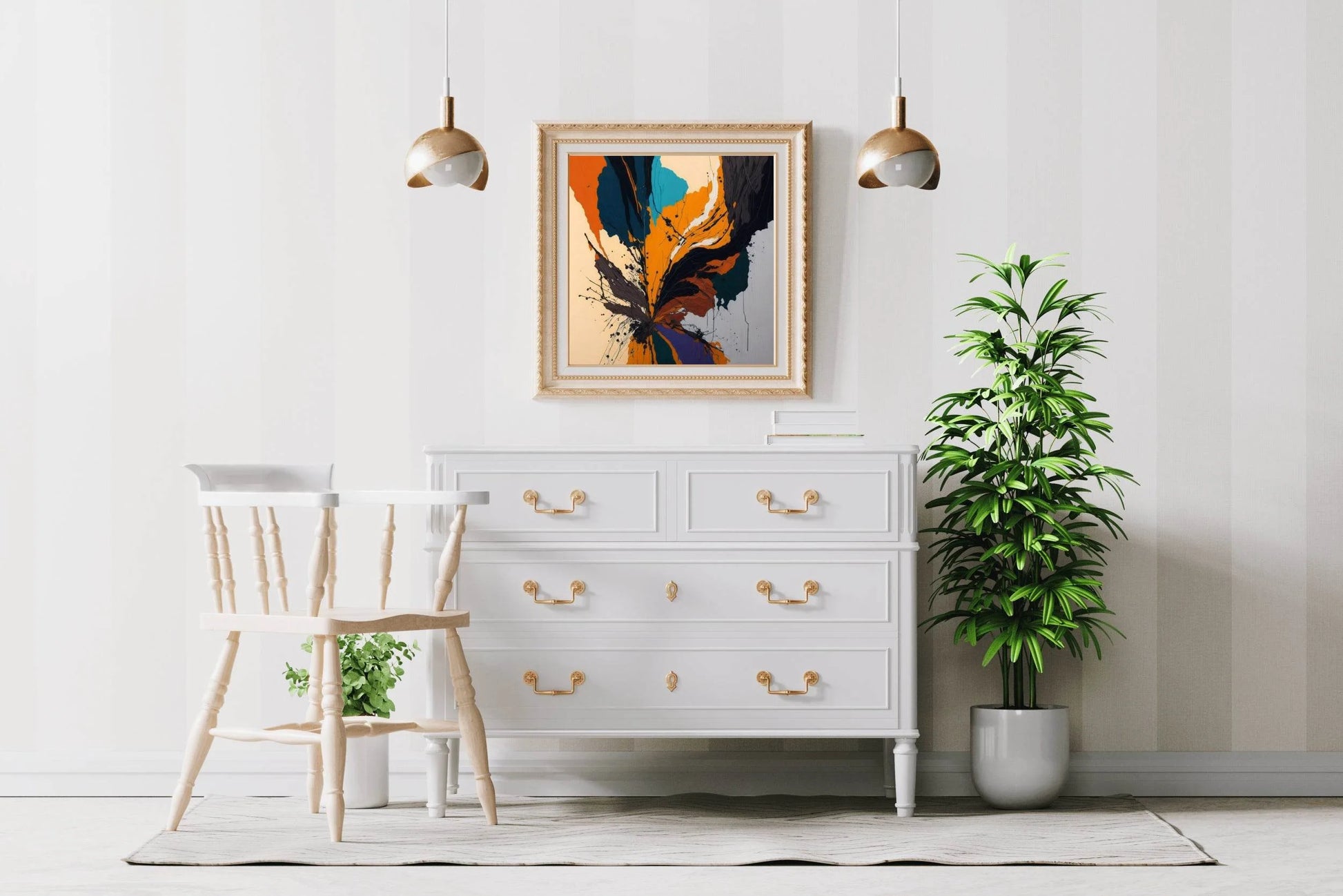 Bold Hand Oil Paint Abstract Wall Art - beink online art store