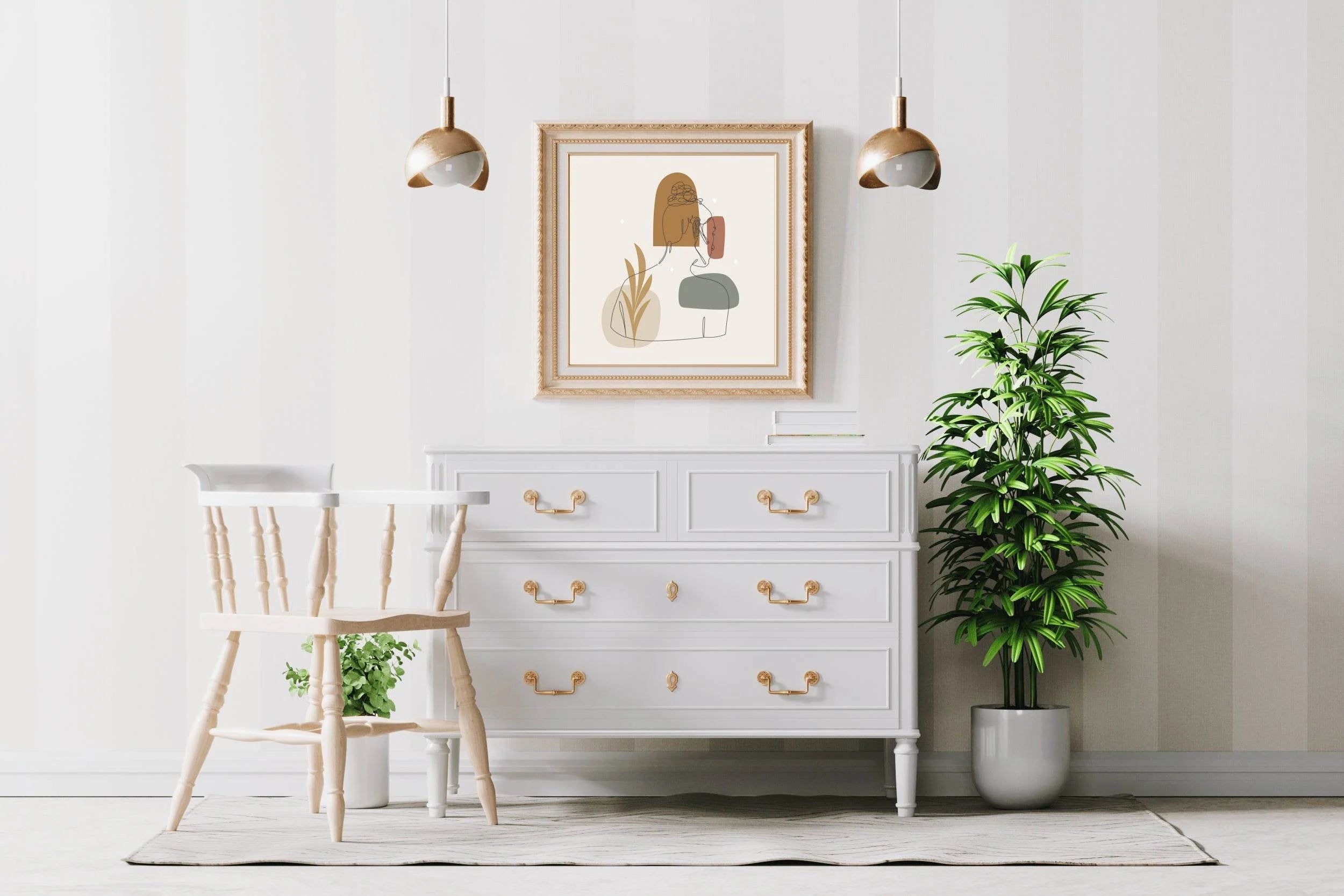 Behind The Beautiful Body of Woman Wall Art - beink online art store
