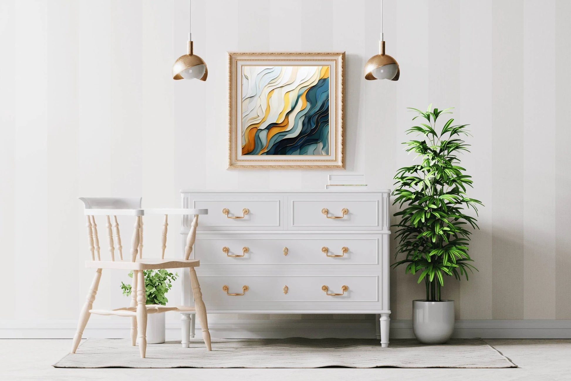 Paper Layers Abstract Wall Art - beink online art store