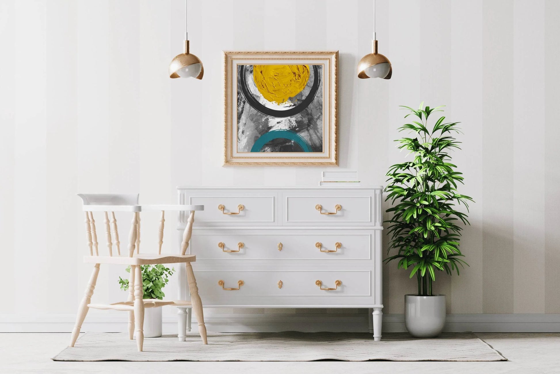 Oil Paint Brush Strokes Abstract Wall Art - beink online art store