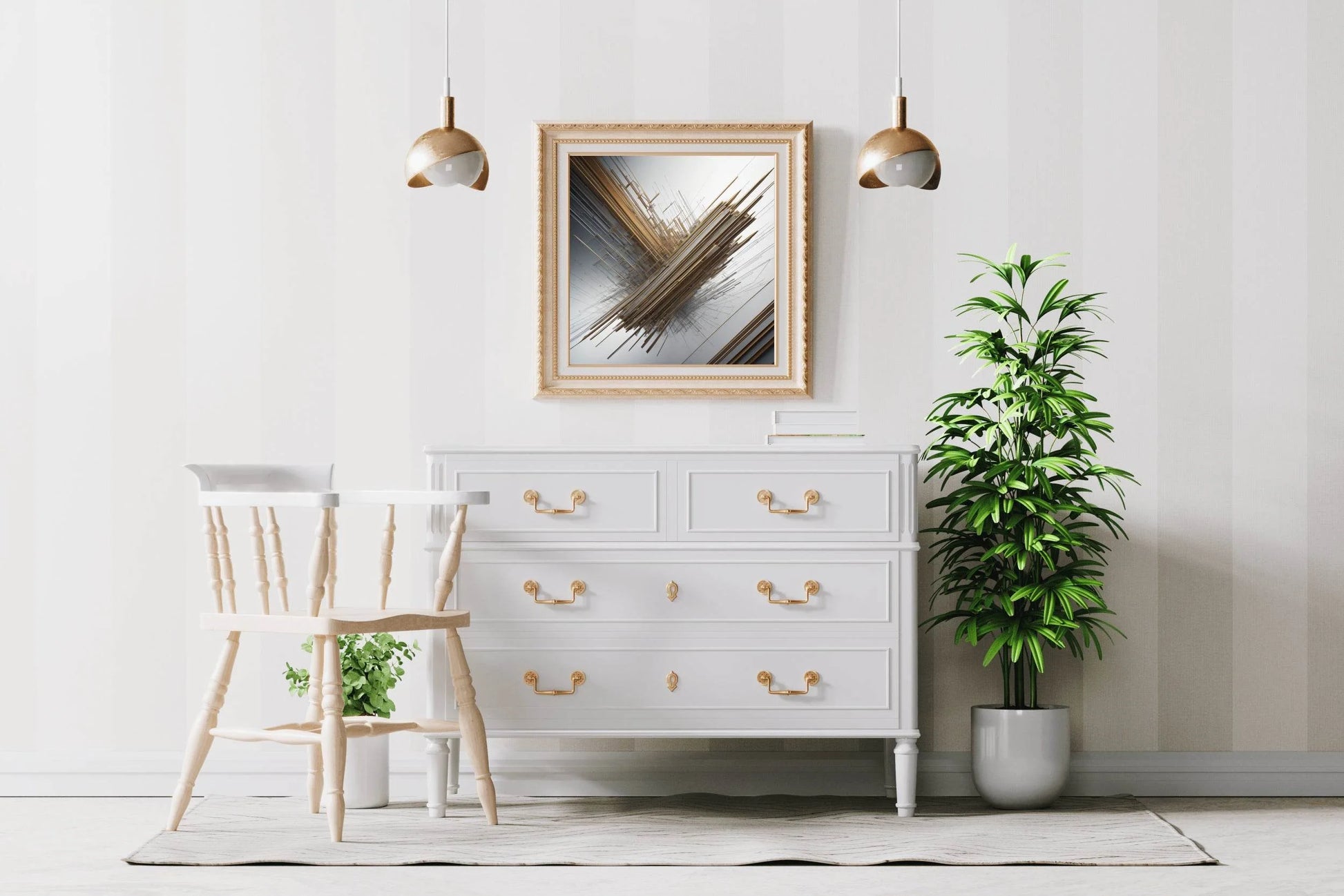 3D Spiral Fractal Design Abstract Wall Art - beink online art store