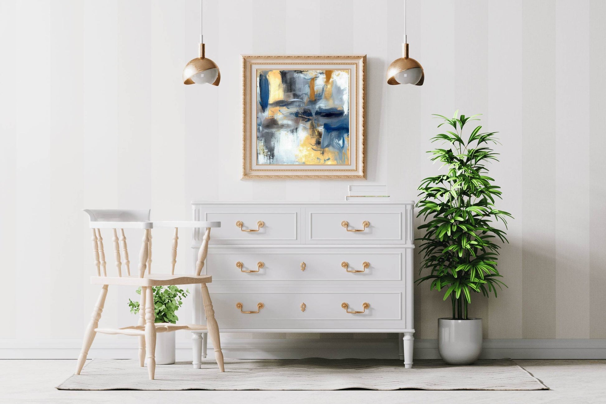 Modern Brush Strokes Abstract Wall Art - beink online art store