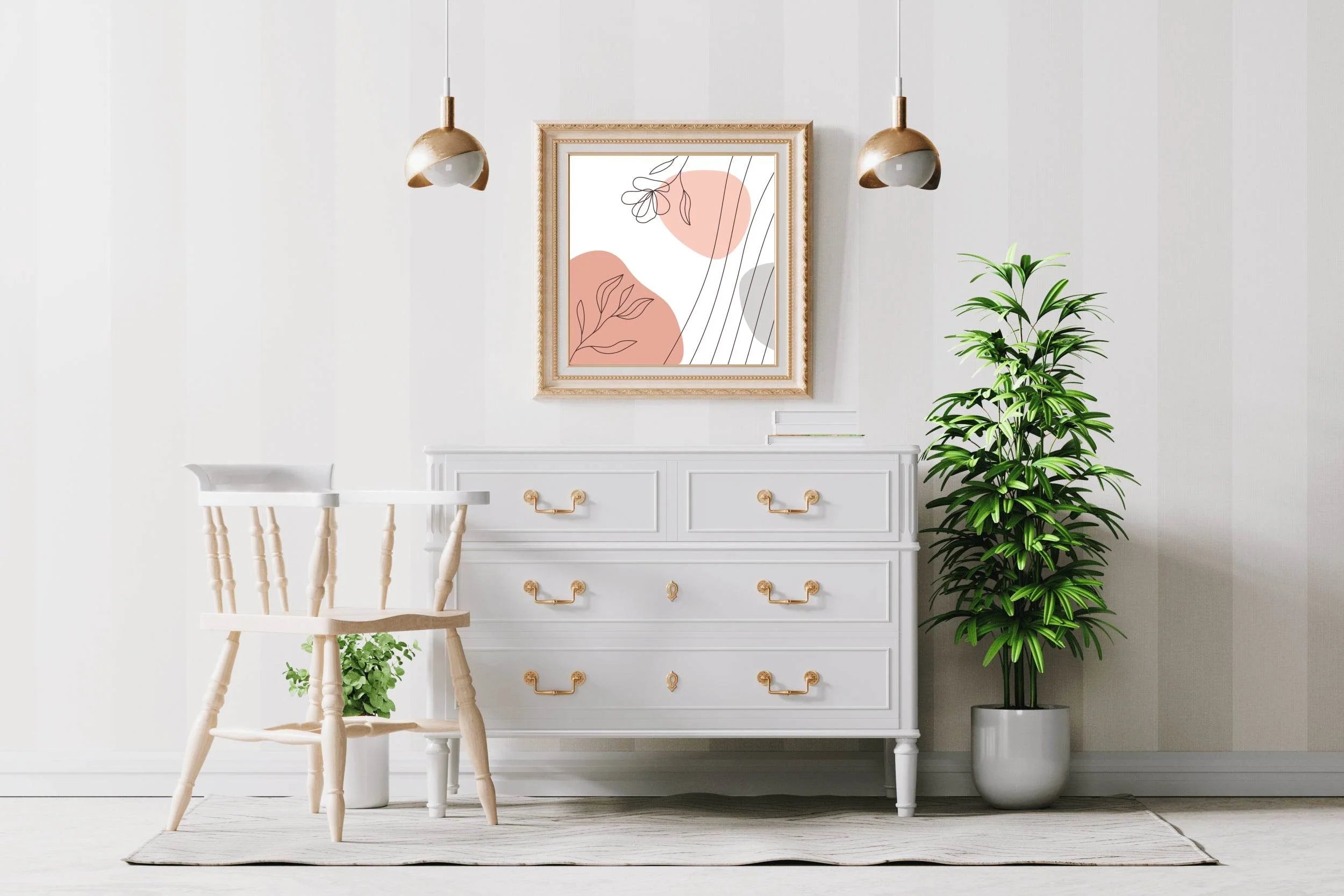 Floral Line Art Minimalist - beink online art store