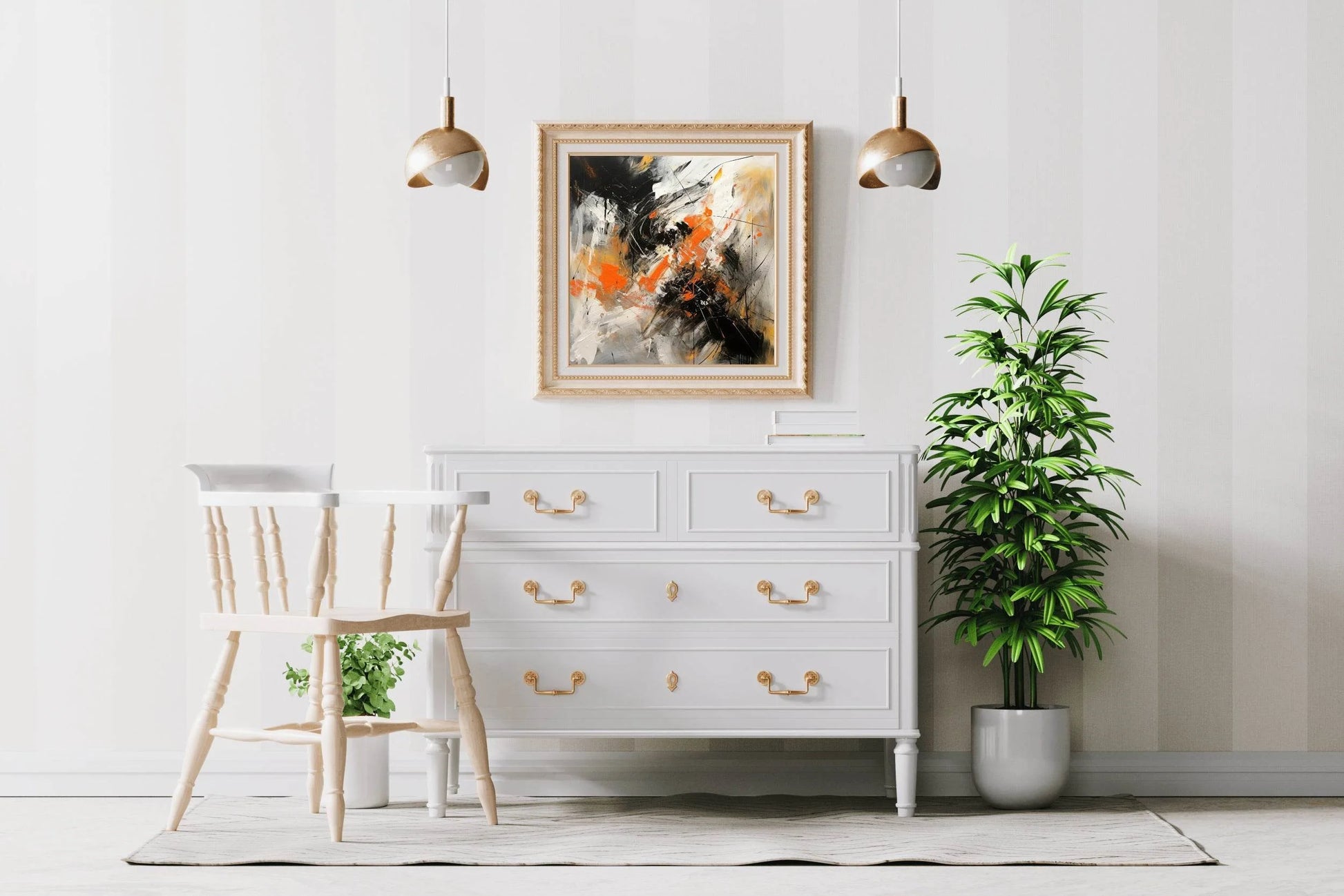 Oil Pain Strokes On Canvas Abstract Wall Art - beink online art store