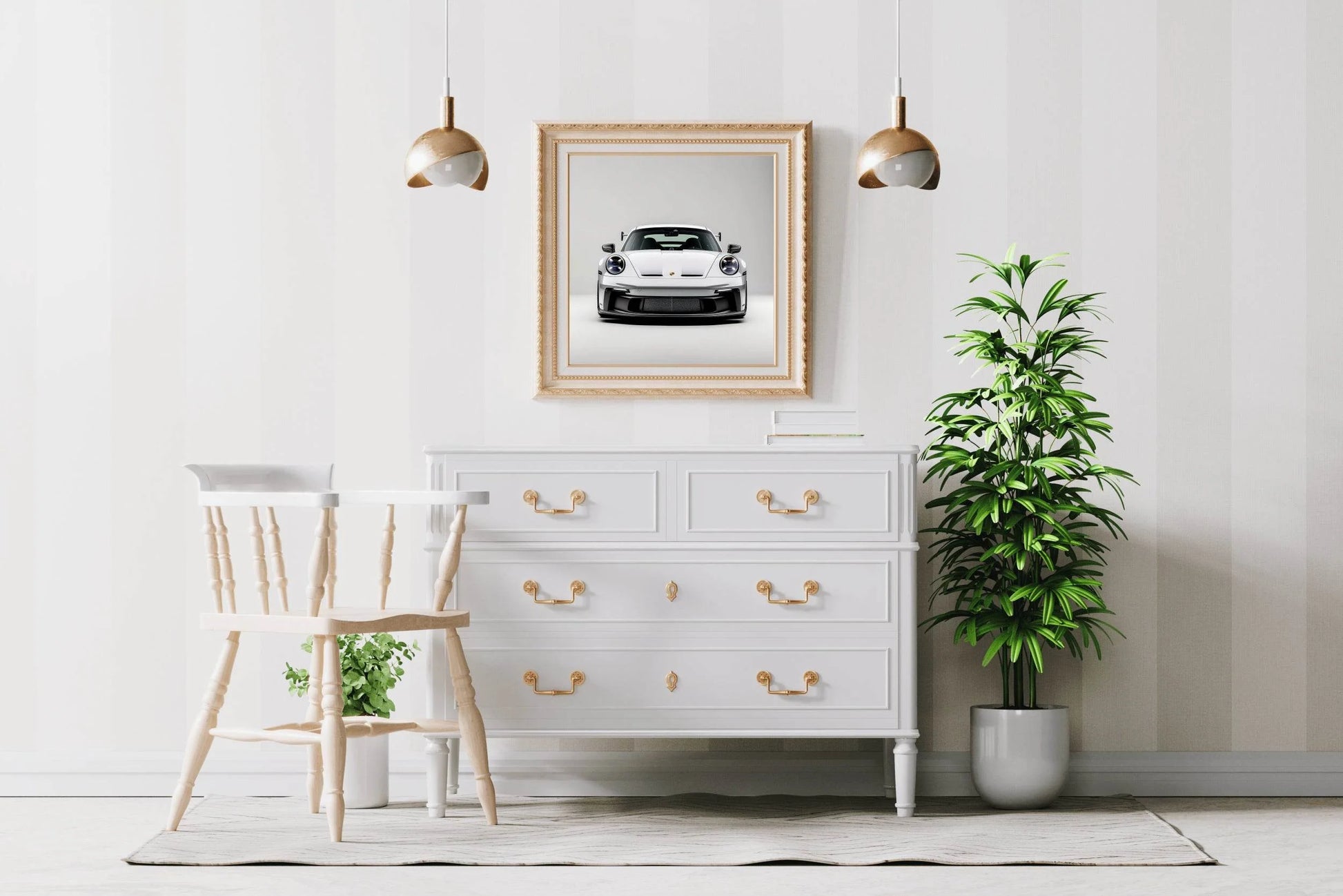 Porsche GT3 R GREY Wall Art - beink online art store