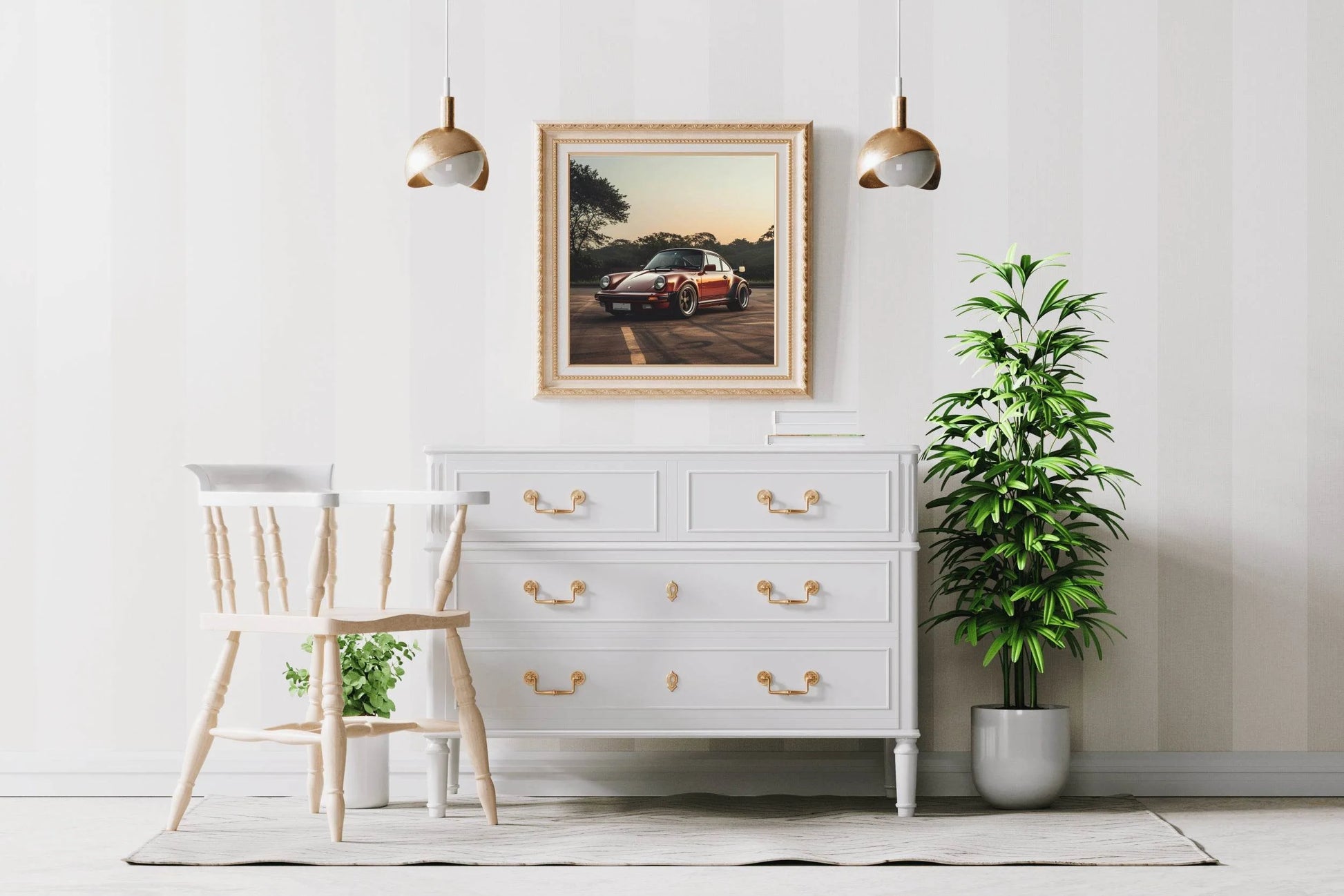 Porsche930 Turbo Red Wall Art - beink online art store