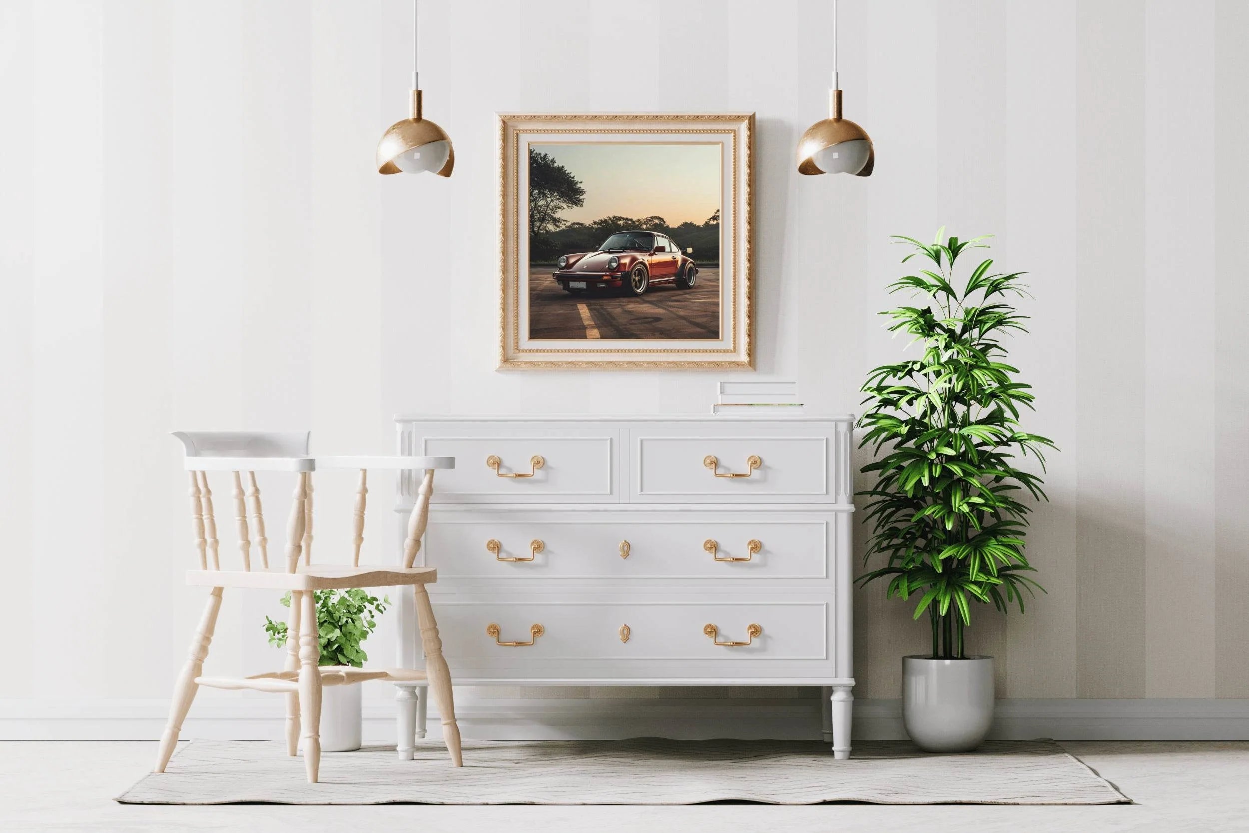 Porsche930 Turbo Red Wall Art - beink online art store